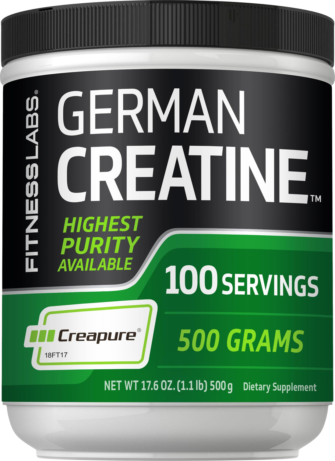 Fitness Labs German Creatine Monohydrate Powder | 500 Grams | Creapure Fitness Supplement | for Men & Women | Unflavored | 100 Servings Fitness Labs buy supplements canada