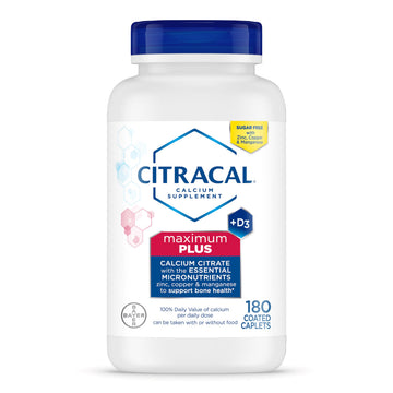 Citracal Maximum Plus Calcium Supplement - Calcium Citrate with Vitamin D3, Zinc, & Essential Minerals for Bone Health Support, Ages 12+ CITRACAL buy supplements canada