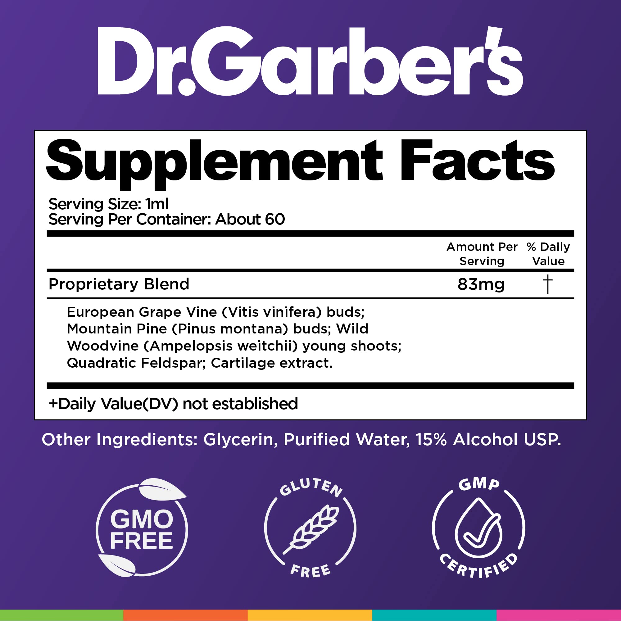 Dr. Garber's Natural Solutions Joint Health Oral Drops - Gemmotherapy Liquid Supplement for Healthy Joint Support & Function, Joint Repair, and Improved Mobility & Flexibility - 60ml DR.GARBER'S buy supplements canada