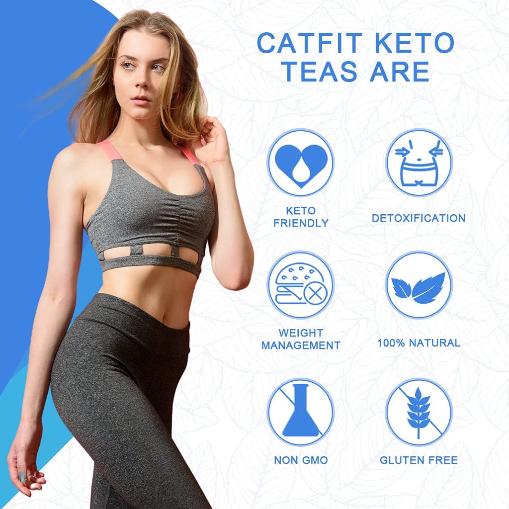 Catfit Keto Detox Tea for Belly Fat and Colon Cleanse - All Natural Detox and Cleanse Catfit buy supplements canada