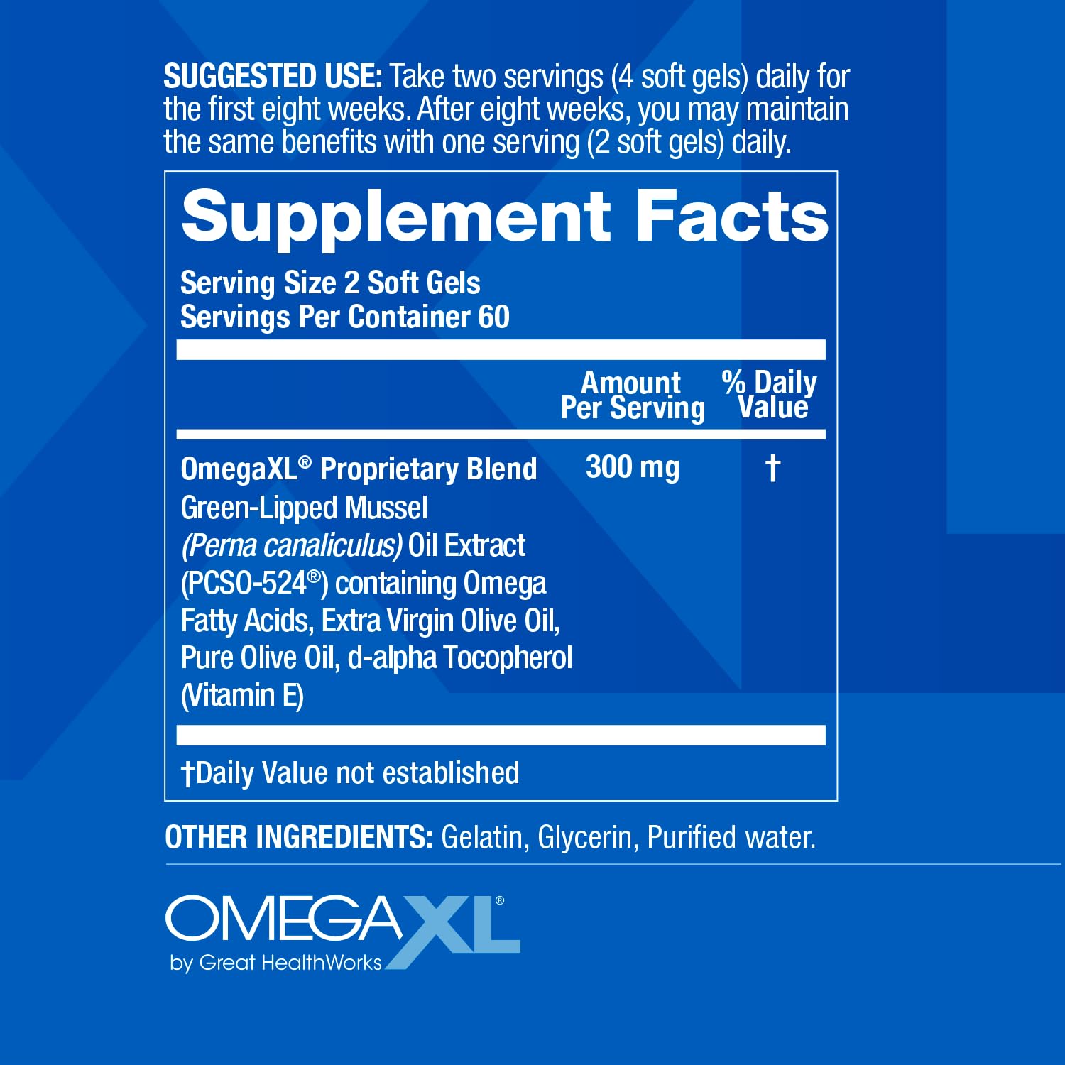 OmegaXL Joint Support Supplement - Natural Muscle Support, Green Lipped Mussel Oil, Soft Gel Pills, Drug-Free, 120 Count OmegaXL buy supplements canada