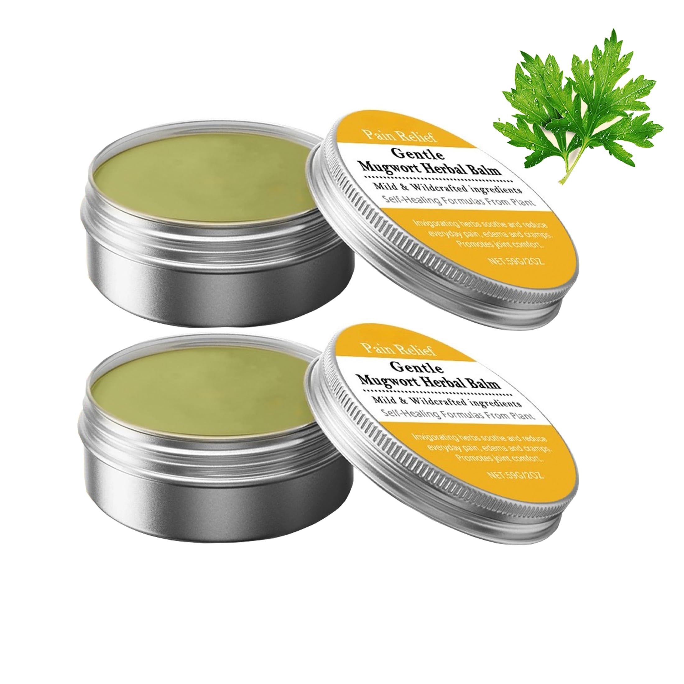 Natural Mugwort Herbal Balm with Tea Tree Oil & Mint, Cooling Muscle & Joint Relief Cream, Fast-Absorbing Massage Balm for Post-Workout Recovery, 2-Pack Generic buy supplements canada