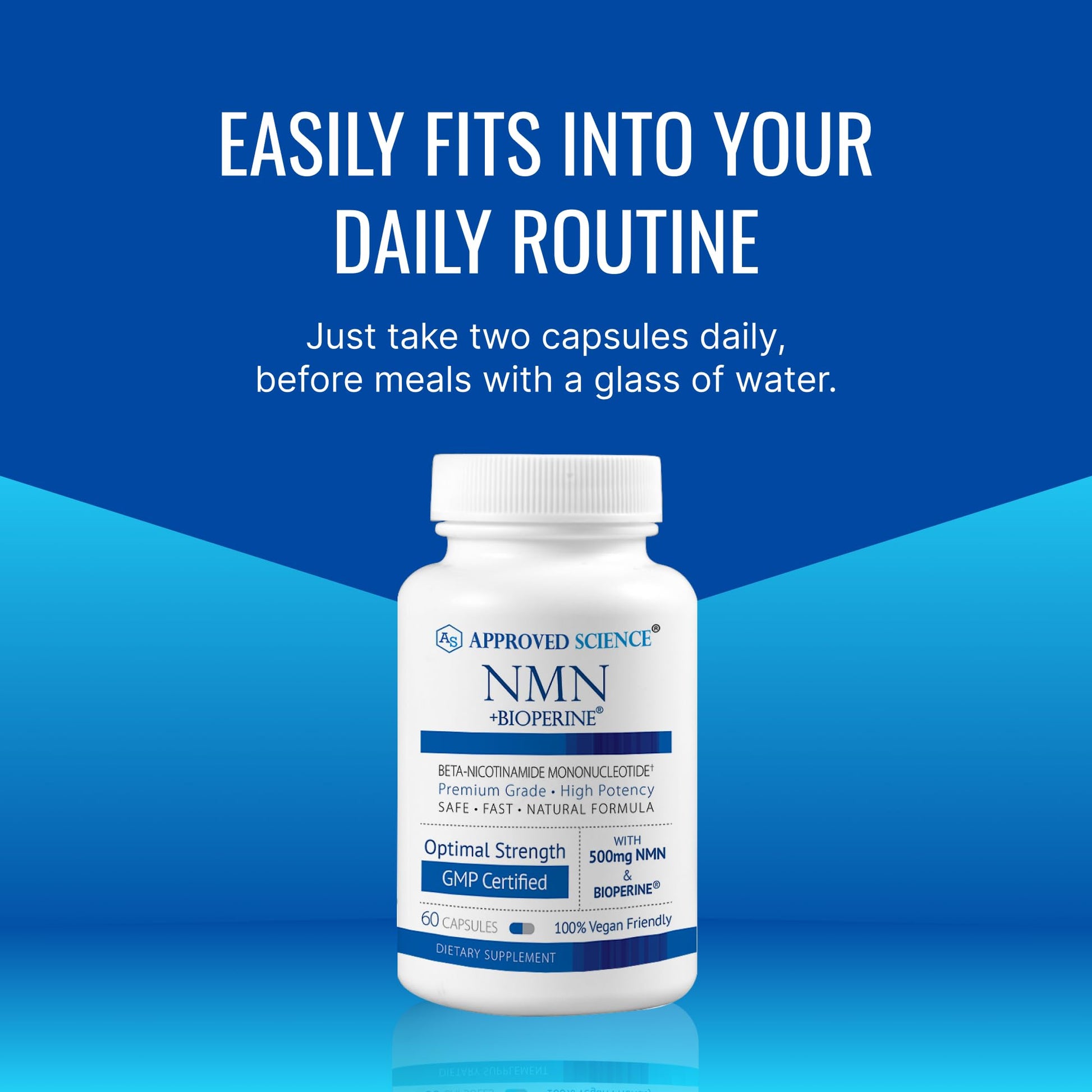 Approved Science NMN - 500mg Stable NMN - Cellular Energy, Healthy Aging - Pack of 1 - Made in USA - Vegan Approved Science buy supplements canada