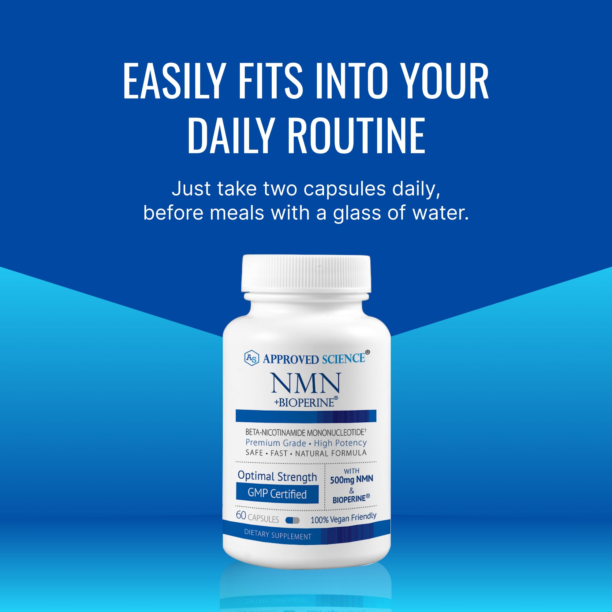 Approved Science NMN - 500mg Stable NMN - Cellular Energy, Healthy Aging - Pack of 1 - Made in USA - Vegan Approved Science buy supplements canada
