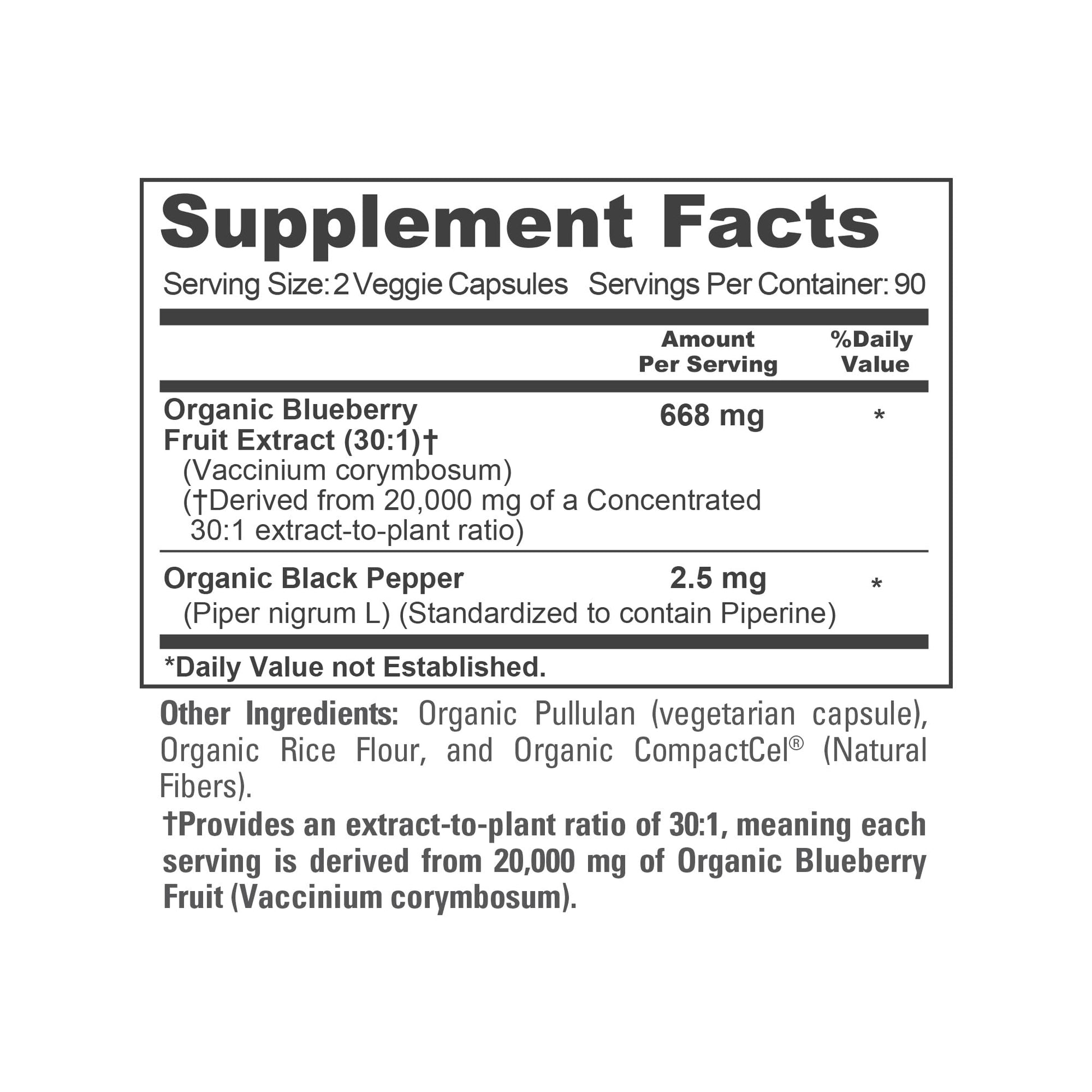 NusaPure Blueberry Concentrate 30:1 Extract, 667 mg Equivalent to 20,000 mg 180 Veg Caps Suitable for Vegetarian, Vegan, Non-GMO NusaPure buy supplements canada