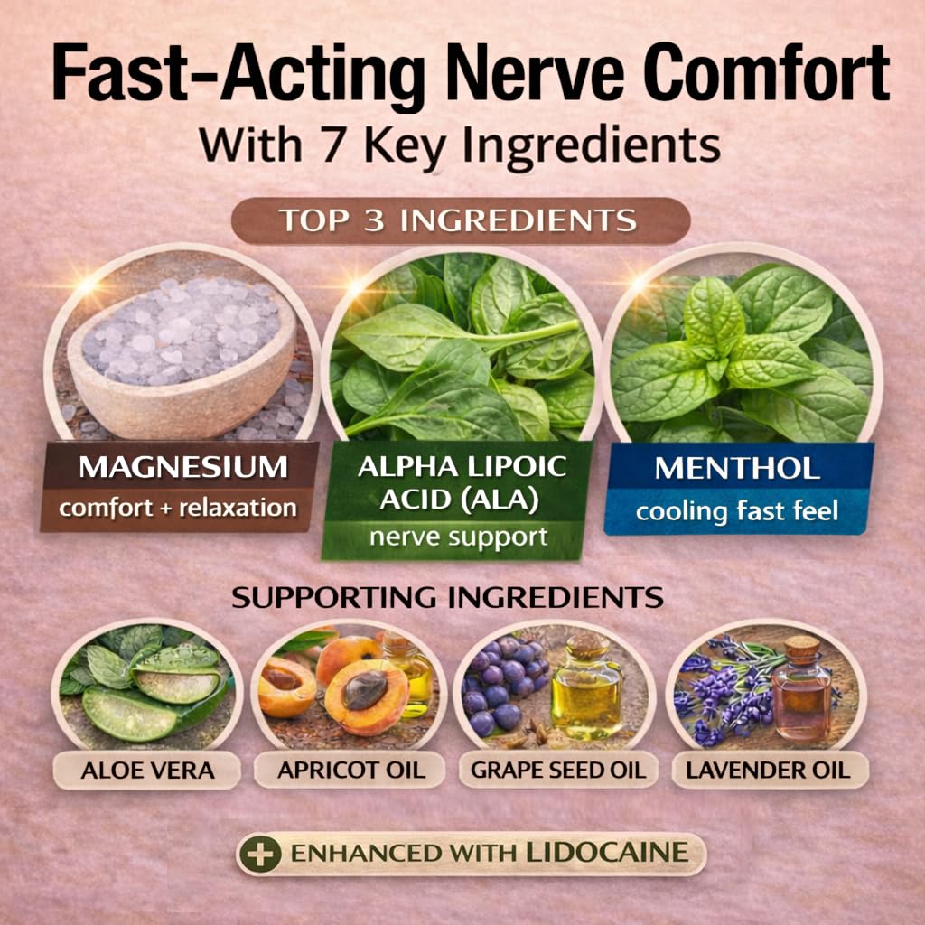 Mama Lotion – Neuropathy Nerve Relief Cream with Magnesium Chloride - Maximum Strength Comfort for Feet, Hands, Legs, Toes - Fast-Absorbing and Non-Greasy Formula for Food and Leg Comfort - 8 Oz TruCalm Mama buy supplements canada