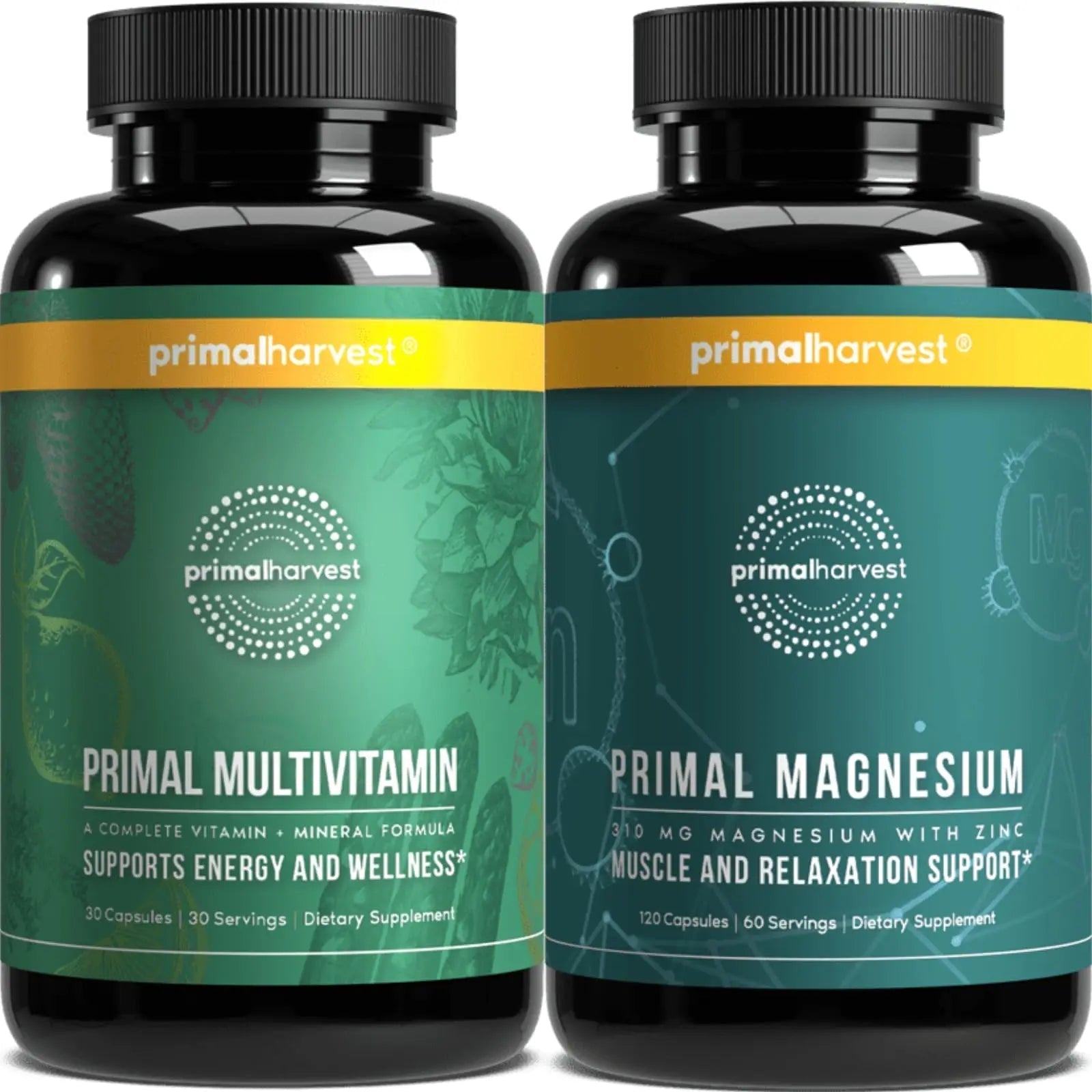 Primal Harvest Multivitamin & Magnesium Supplements for Women and Men Multi Vitamin Capsules and Magnesium Glycinate Pills Bundle Primal Harvest buy supplements canada
