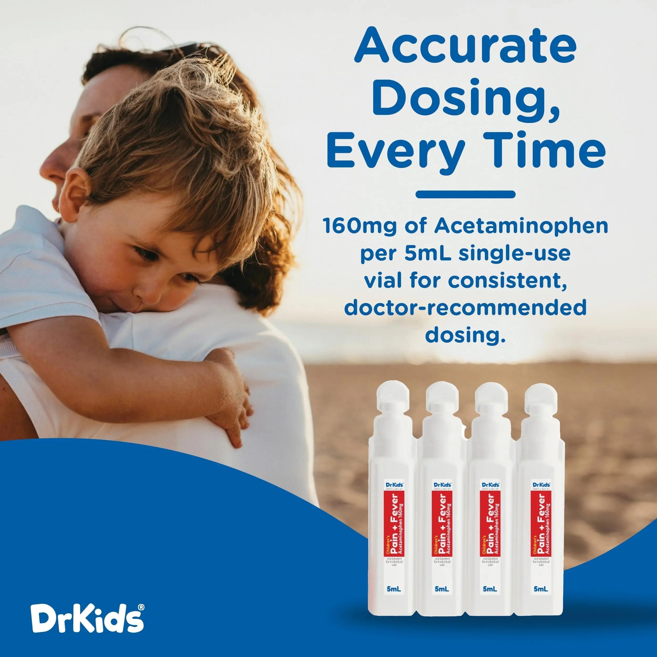 Dr. Kids Children’s Pain and Fever Medicine - Acetaminophen for Kids Ages 2-11, Pre-Measured Single-Use Vials for Headache, Sore Throat, Cold and Flu, Cherry Flavor, 20 Count Dr. Kids buy supplements canada
