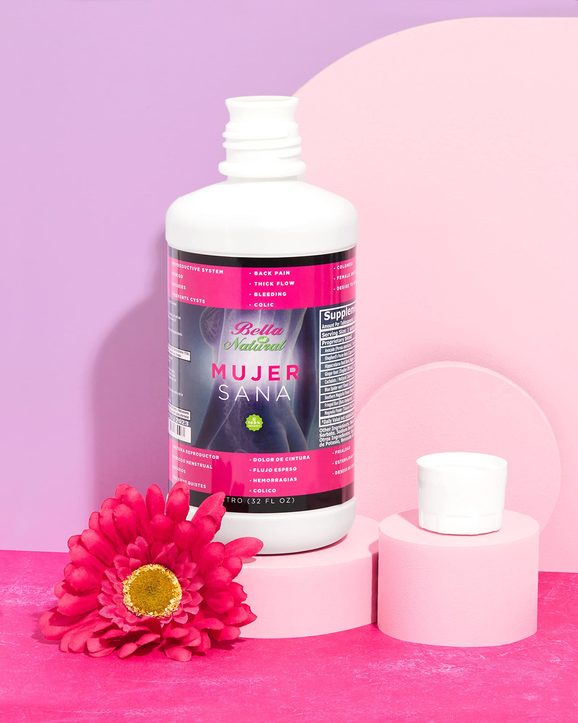 Bella All Natural Mujer Sana Healthy Woman, Hormonal imbalance, PCOS, Period Cramps Bella All Natural buy supplements canada