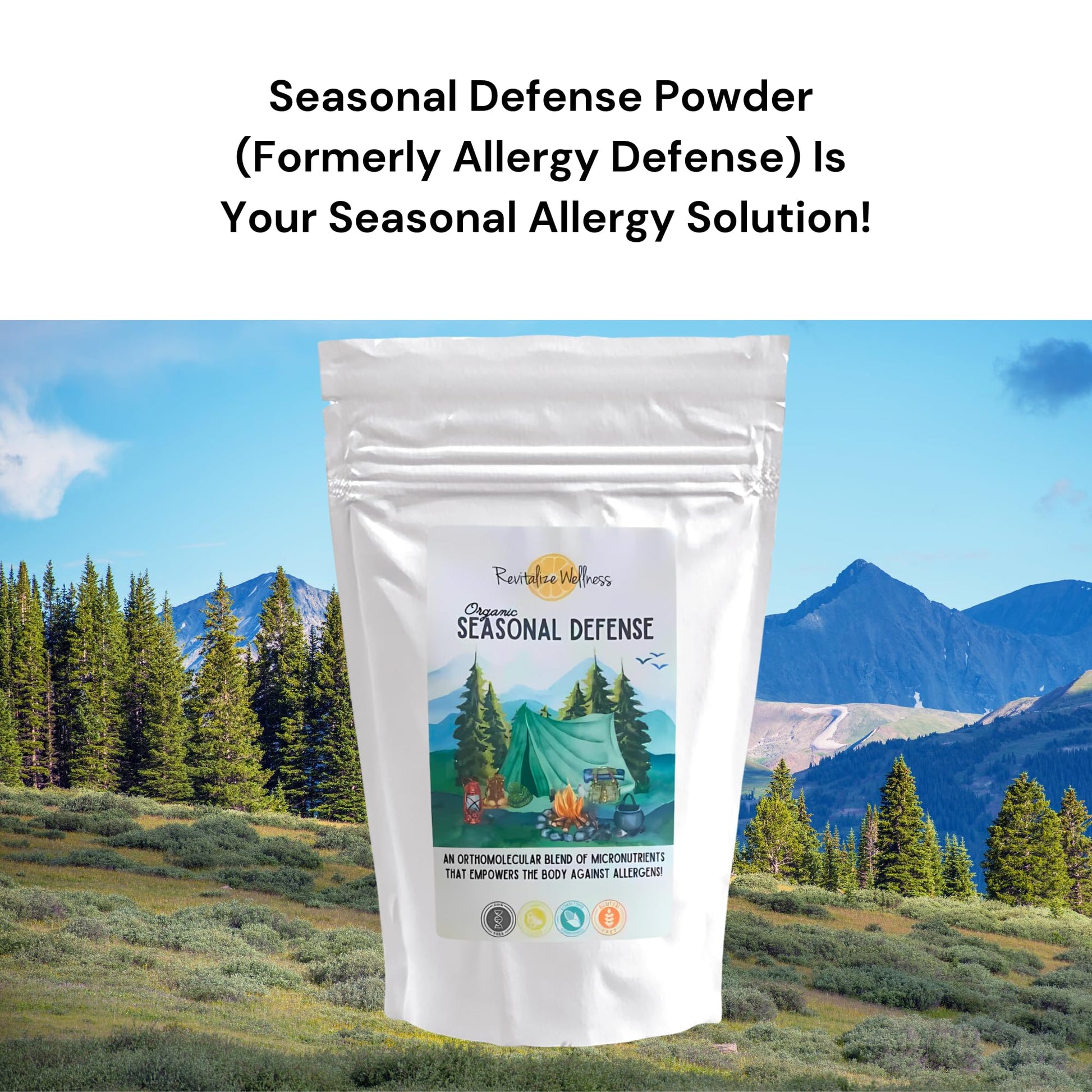 Revitalize Wellness Organic Seasonal Defense Powder Formerly Allergy Defense | Bromelain, Vitamin B3, Vitamin C, Quercetin, and NAC | No Sugar Added | Fruit Punch Flavor | 30 Servings Revitalize Wellness buy supplements canada