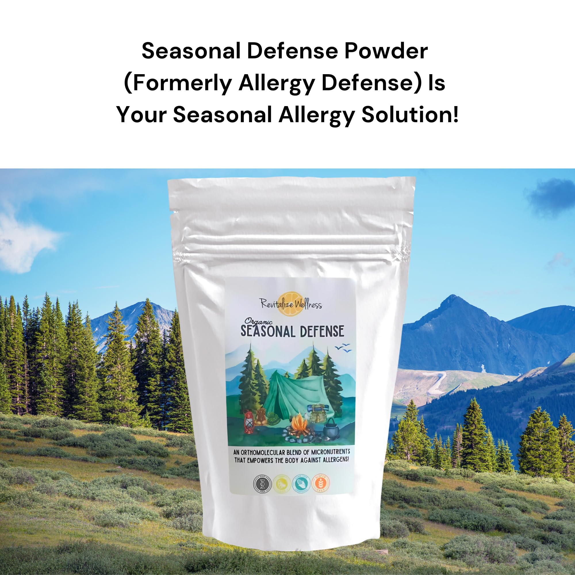 Revitalize Wellness Organic Seasonal Defense Powder Formerly Allergy Defense | Bromelain, Vitamin B3, Vitamin C, Quercetin, and NAC | No Sugar Added | Fruit Punch Flavor | 30 Servings Revitalize Wellness buy supplements canada