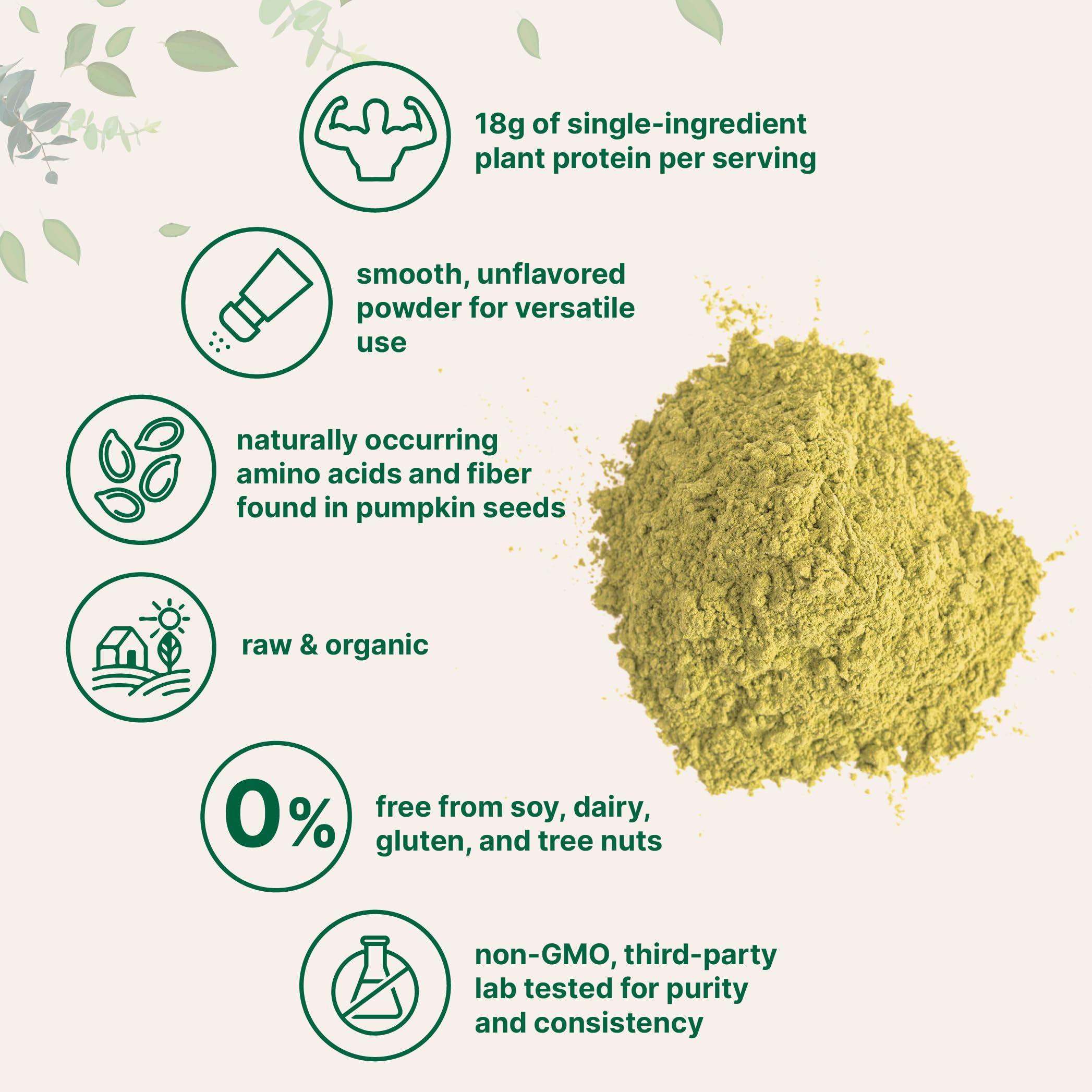Micro Ingredients Organic Pumpkin Seed Protein Powder, 2lb | Raw Plant-Based Protein | Single-Ingredient Powder | Smooth Texture & Versatile Use | Non-GMO, Soy Free Micro Ingredients buy supplements canada