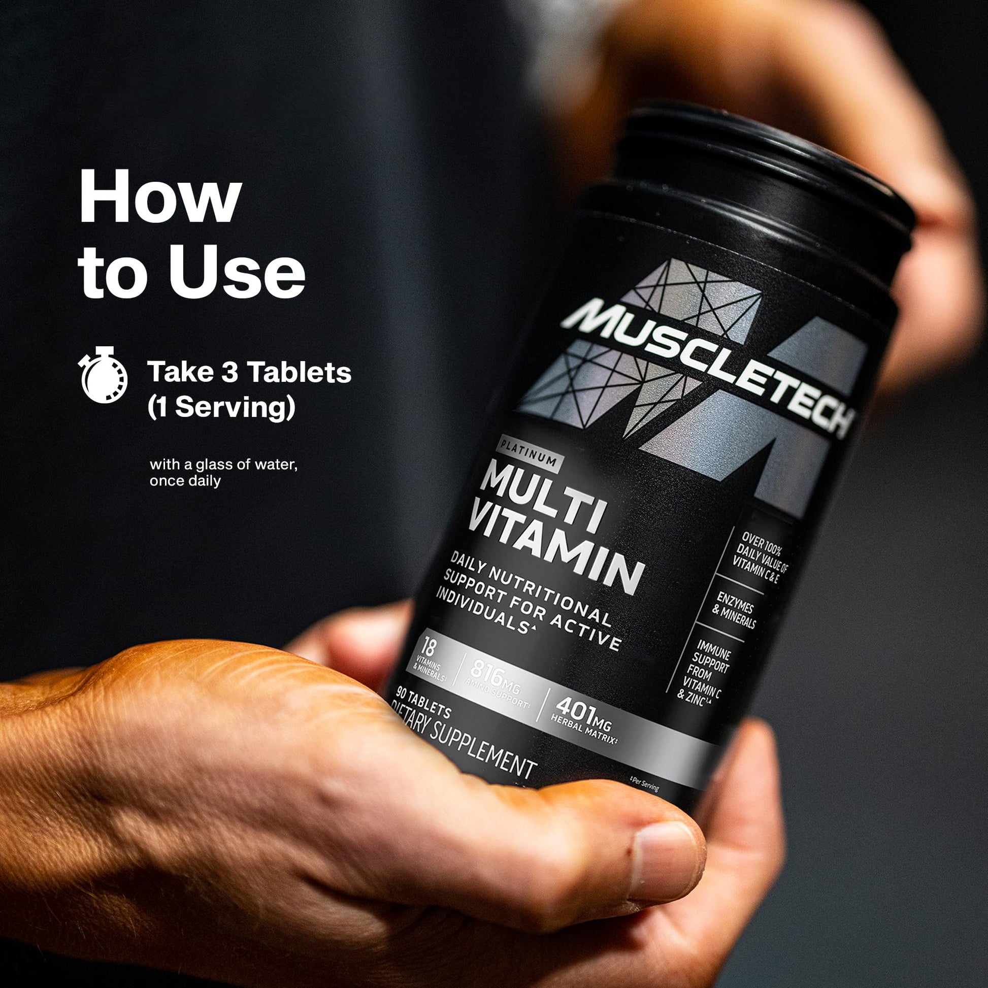 MuscleTech Platinum Multivitamins for Men & Women - Multi-Vitamin Supplement for Immune Support - 18 Vitamins & Minerals, Vitamin A C D E B6 B12 MuscleTech buy supplements canada
