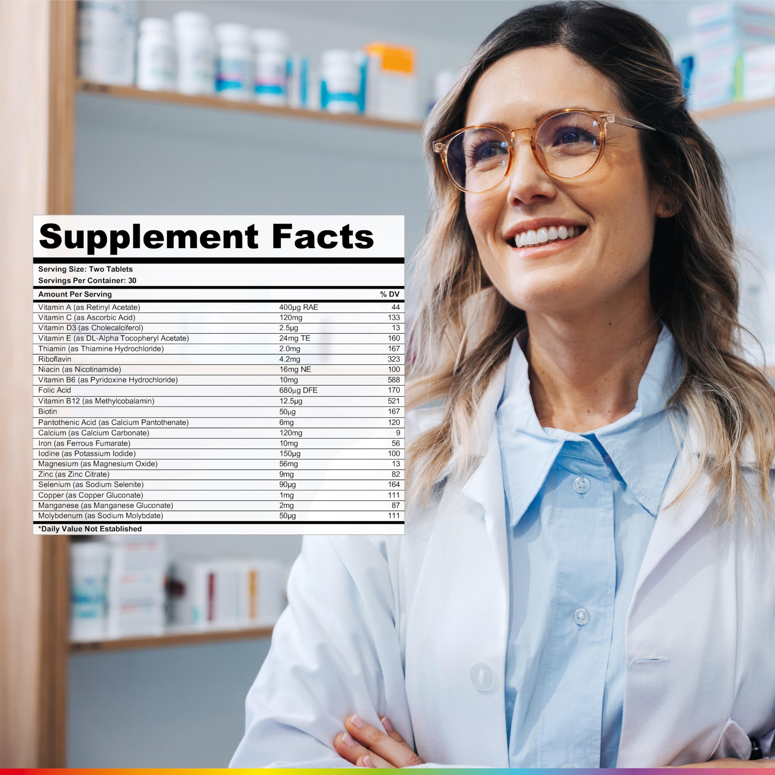 Health & Her Multivitamin Supplement for Women Taking Birth Control - Nutrition Support - 1 Month Supply, 60 Tablets - Vegan & Gluten Free Health and Her buy supplements canada