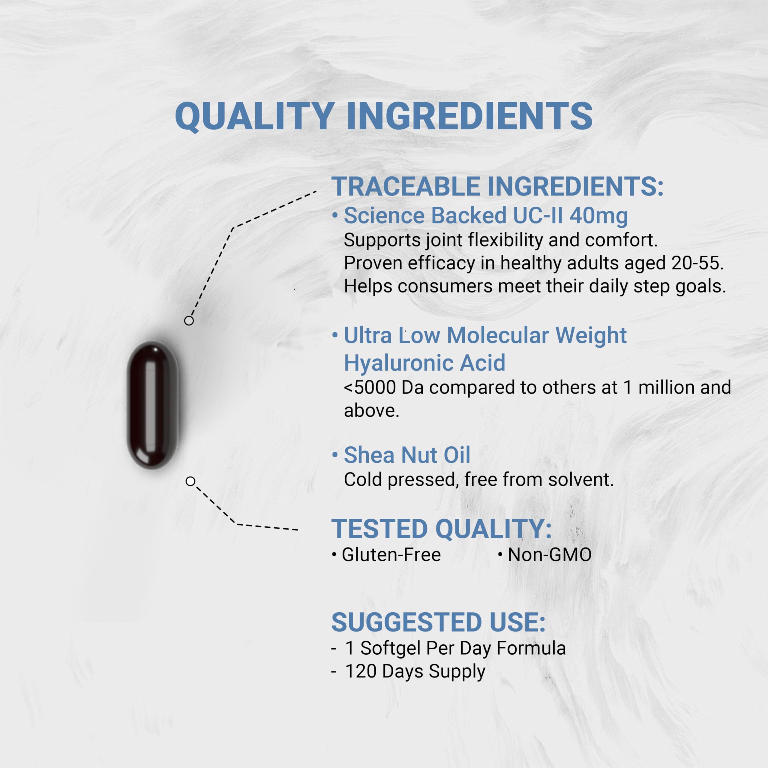 Naturalis UC-II 40 mg with Hyaluronic Acid and Shea Nut Oil | Enhanced Undenatured Type II Collagen for Better Joint Health, Mobility & Flexibility Naturalis buy supplements canada