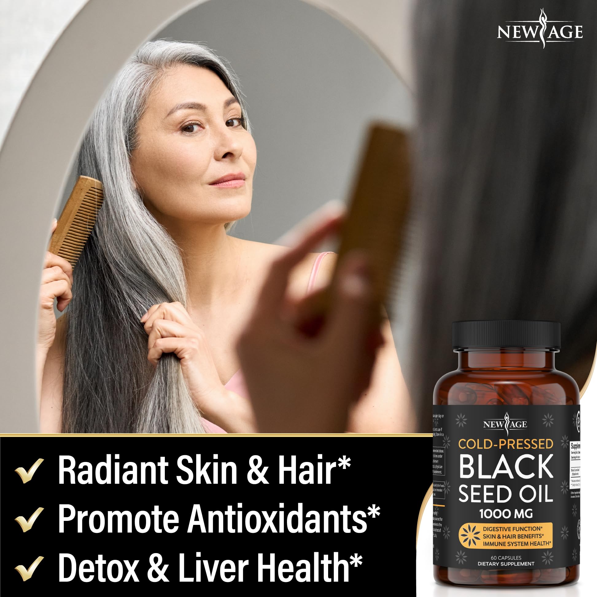Black Seed Oil Softgel Capsules - Premium Cold-Pressed Nigella Sativa Producing Pure NEW AGE buy supplements canada