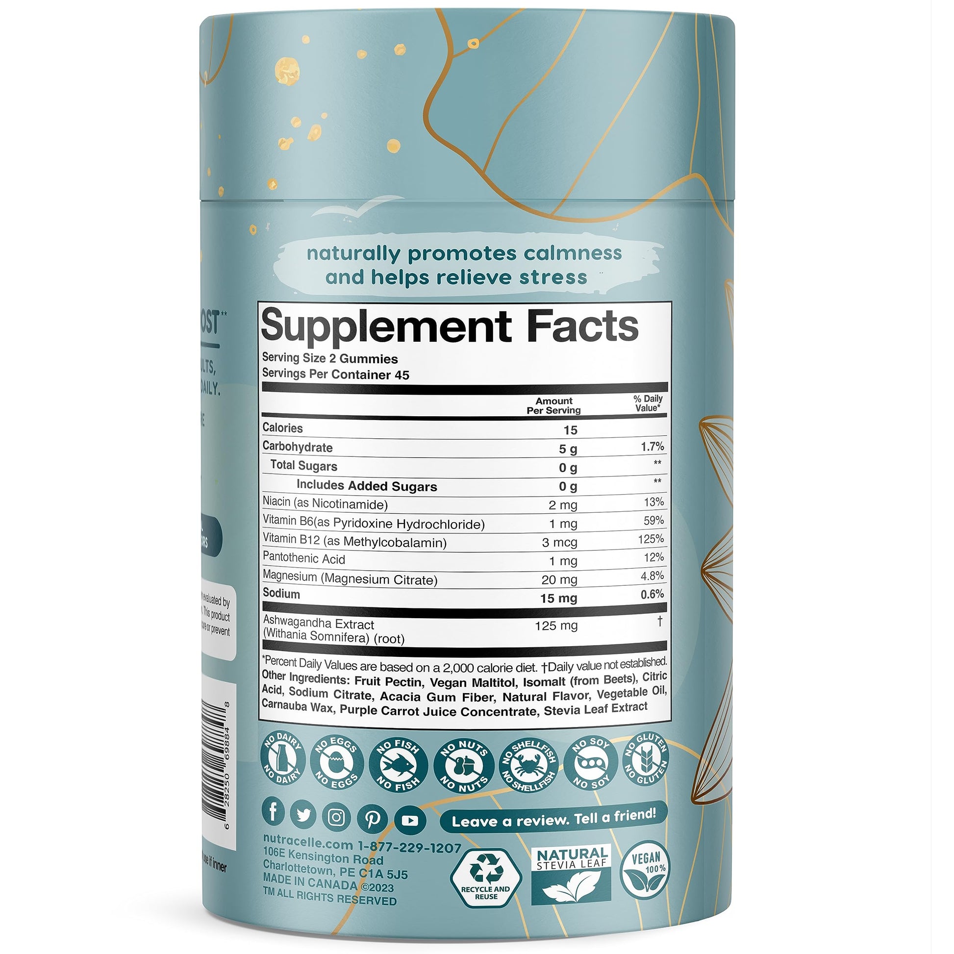 Nutracelle NUTRAMIN Mood Boost Multivitamin Gummy - Delicious & Yummy Anti-Stress Nutracelle buy supplements canada