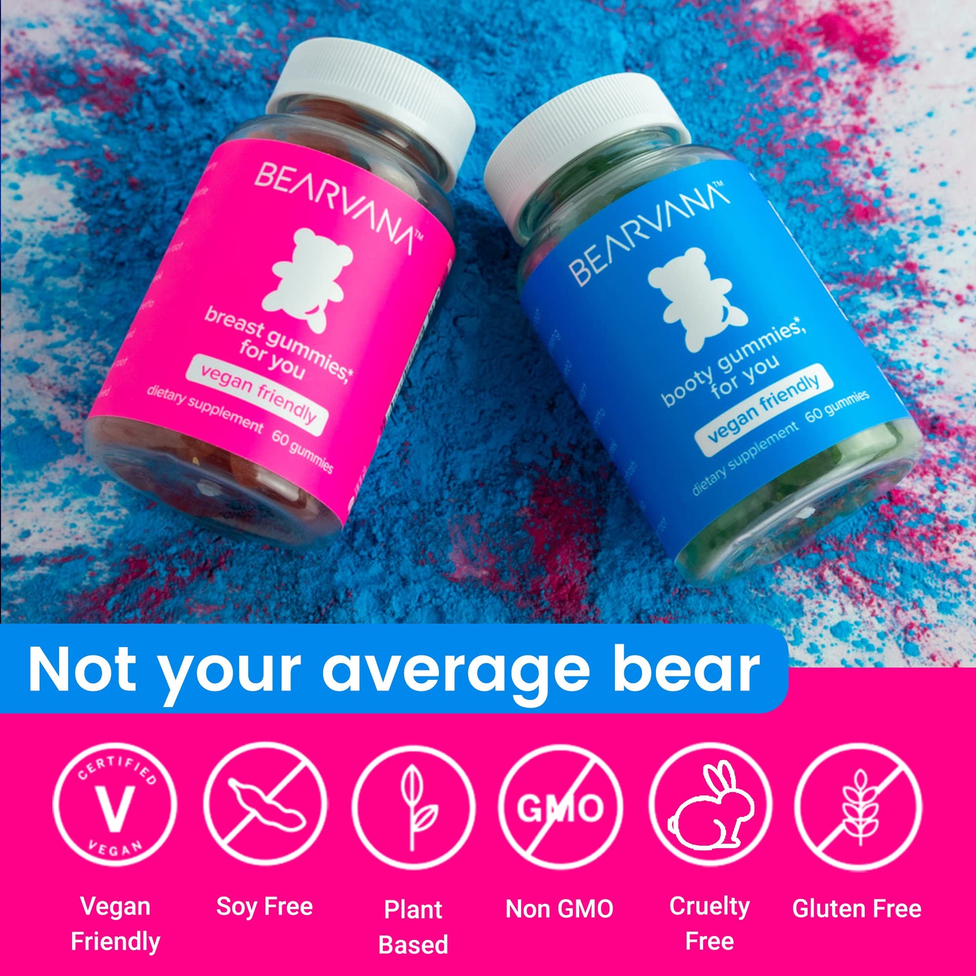 BEARVANA Gummies Combo Pack - Chest and Bum Gummies - Workout Aid - Women’s BEARVANA buy supplements canada