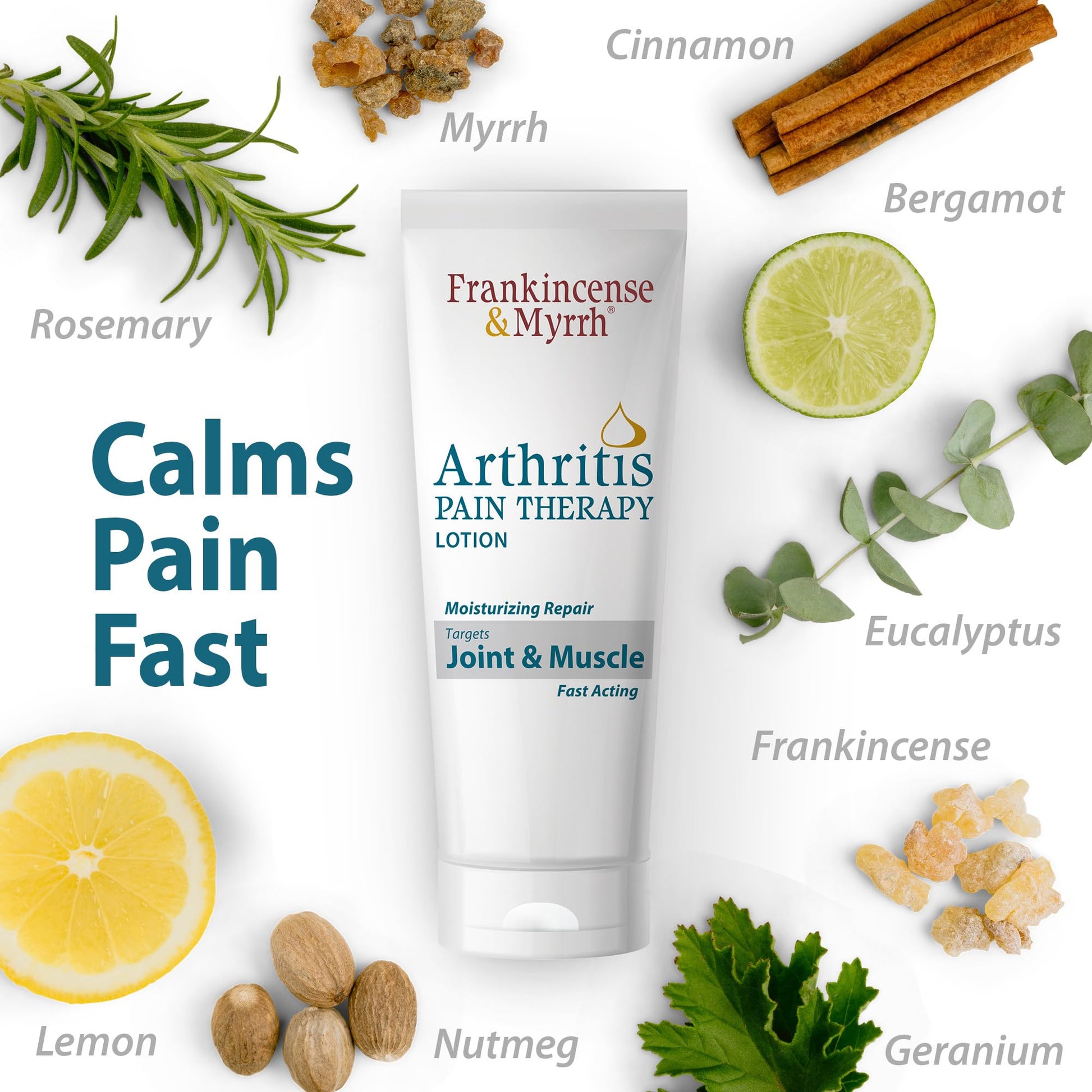 Frankincense and Myrrh Arthritis Pain Reliever Therapy Lotion – Topical Arthritis Pain Relief Cream and Hydrating Skin Repair, Body Relief for Sciatica, Knee, Back, Joints, Neck, Hands, 3 Oz - 1 Pack FRANKINCENSE & MYRRH buy supplements canada