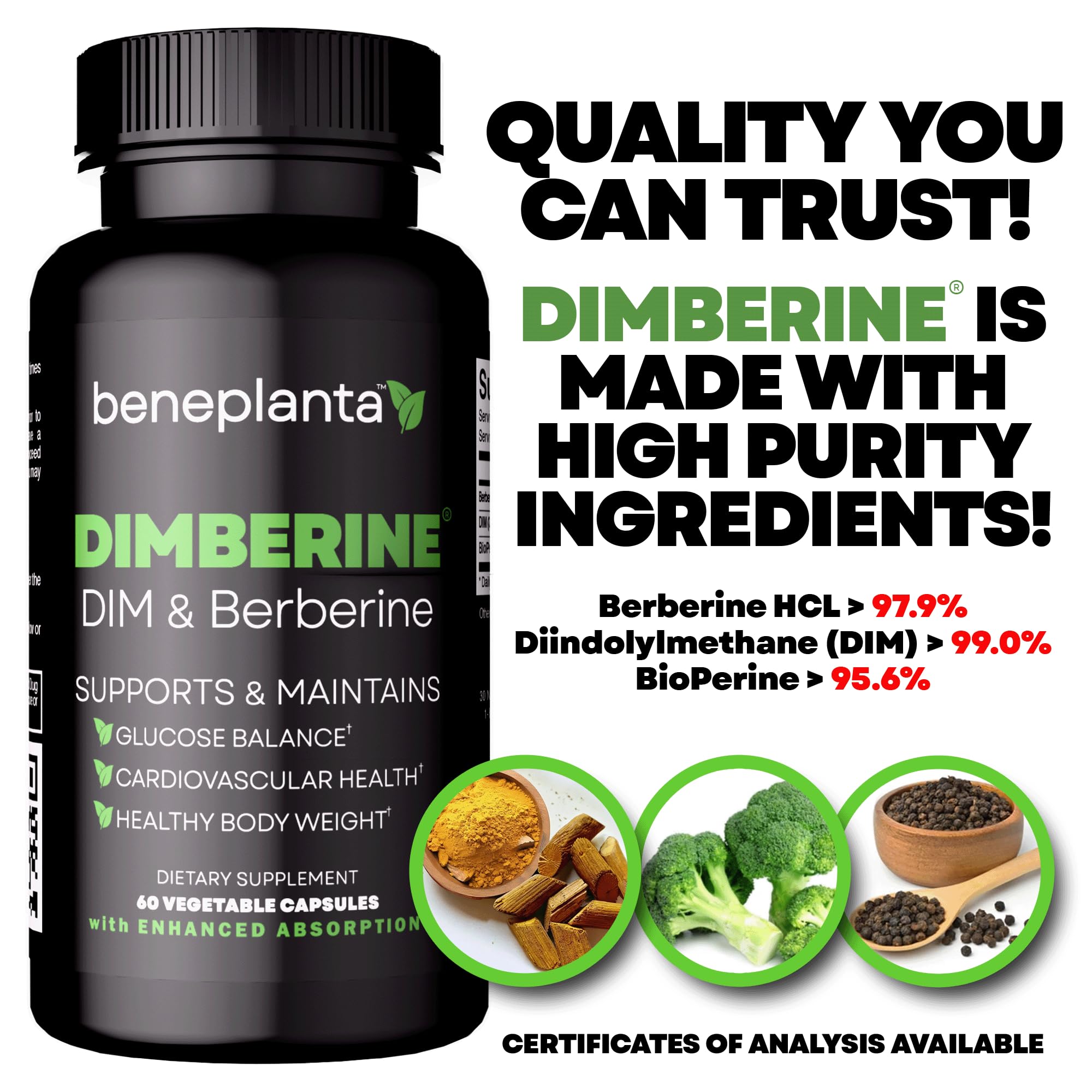 Dimberine - DIM & Berberine, High Purity Enhanced Absorption Formula - 60 Capsules Dimberine buy supplements canada