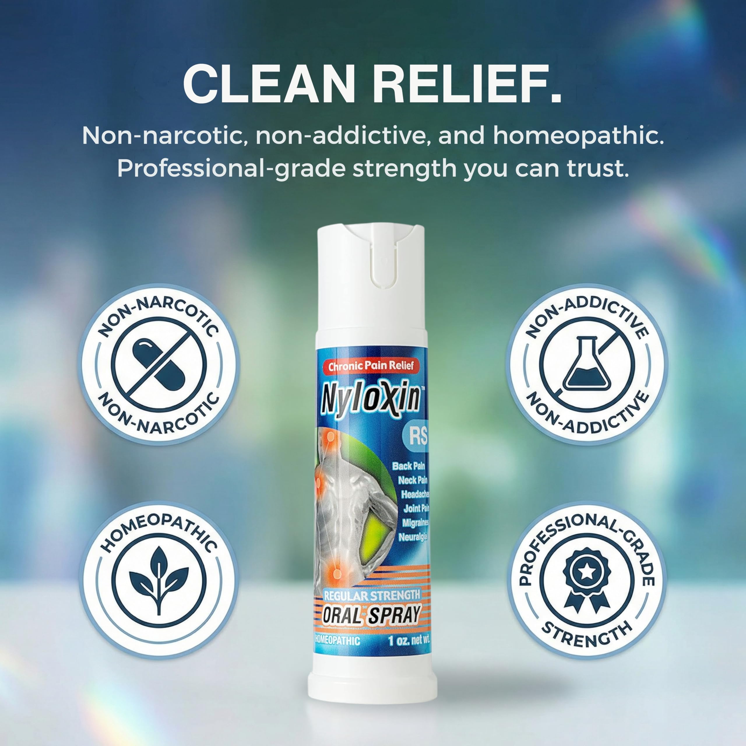 Nyloxin Oral Spray Arthritis Pain Relief, Professional Grade Pain Reliever for Back, Nerve, Knee, Foot, Muscle and Joint Pain Relief and Neuropathy Support (1 oz) (Orange Flavor) Nyloxin buy supplements canada