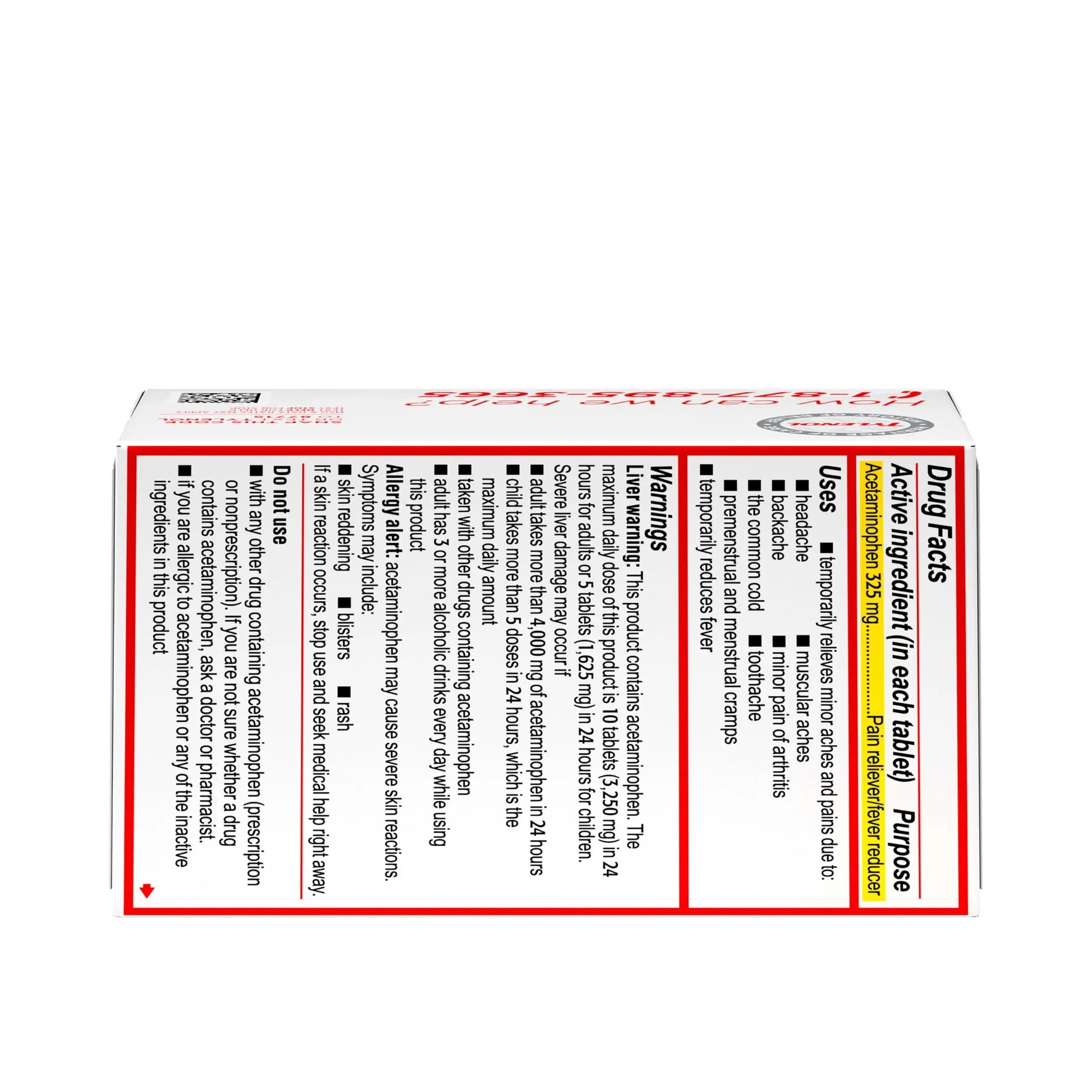 Tylenol Regular Strength Tablets with 325 mg of Acetaminophen, Fever Reducer & Pain Reliever for Headache, Backache, Muscle Aches, Joint Pain & Menstrual Cramps, 100 ct Tylenol buy supplements canada