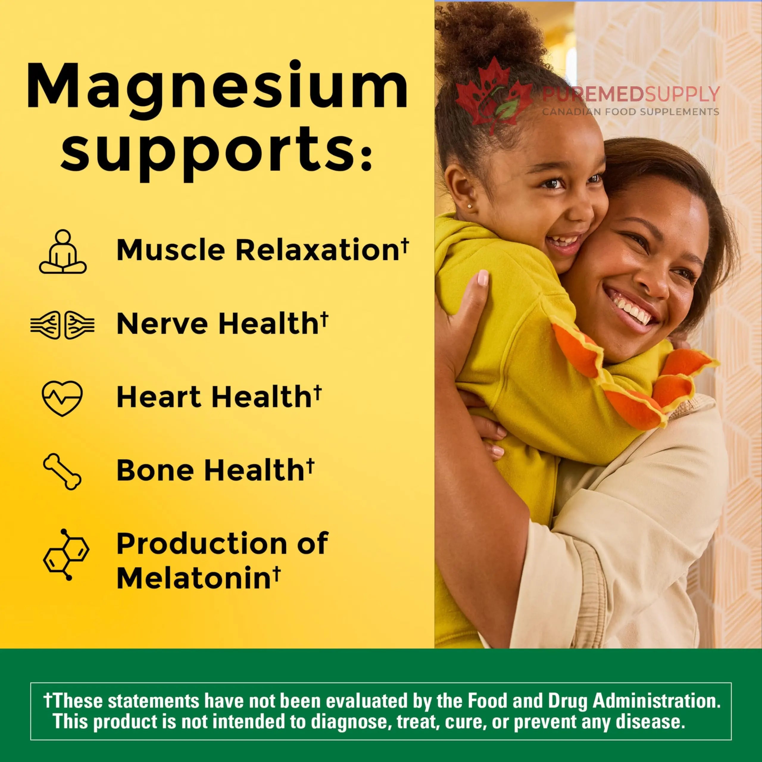 Nature Made High Absorption Magnesium Complex Soft Chews, Magnesium Supplement for Muscle, Heart, Bone Support, Magnesium Citrate & Malate Blend 250 mg per Serving, 40 Vegetarian Chews, 20 Day Supply Nature Made buy supplements canada