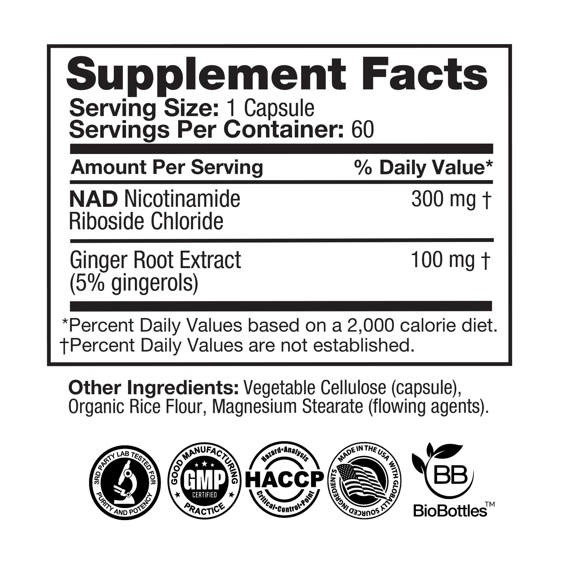Feelgood Company NAD+ Supplement - Anti-Aging & Cellular Energy Support - Supports Energy, Cognitive Function & Cellular Health - 60 Capsules - NAD+ Precursor FeelGood Superfoods buy supplements canada