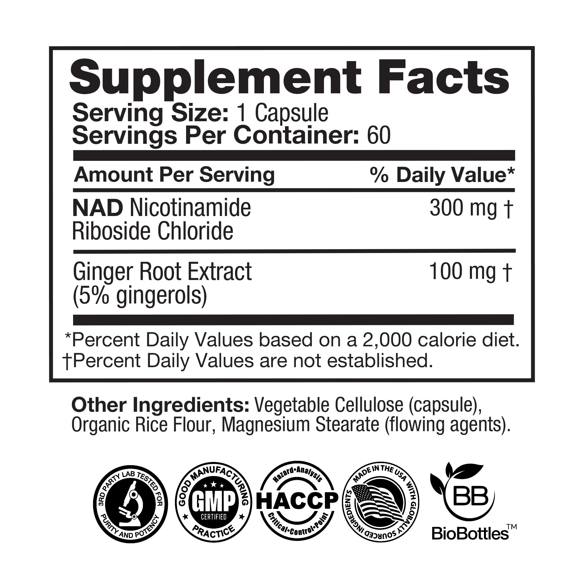 Feelgood Company NAD+ Supplement - Anti-Aging & Cellular Energy Support - Supports Energy, Cognitive Function & Cellular Health - 60 Capsules - NAD+ Precursor FeelGood Superfoods buy supplements canada