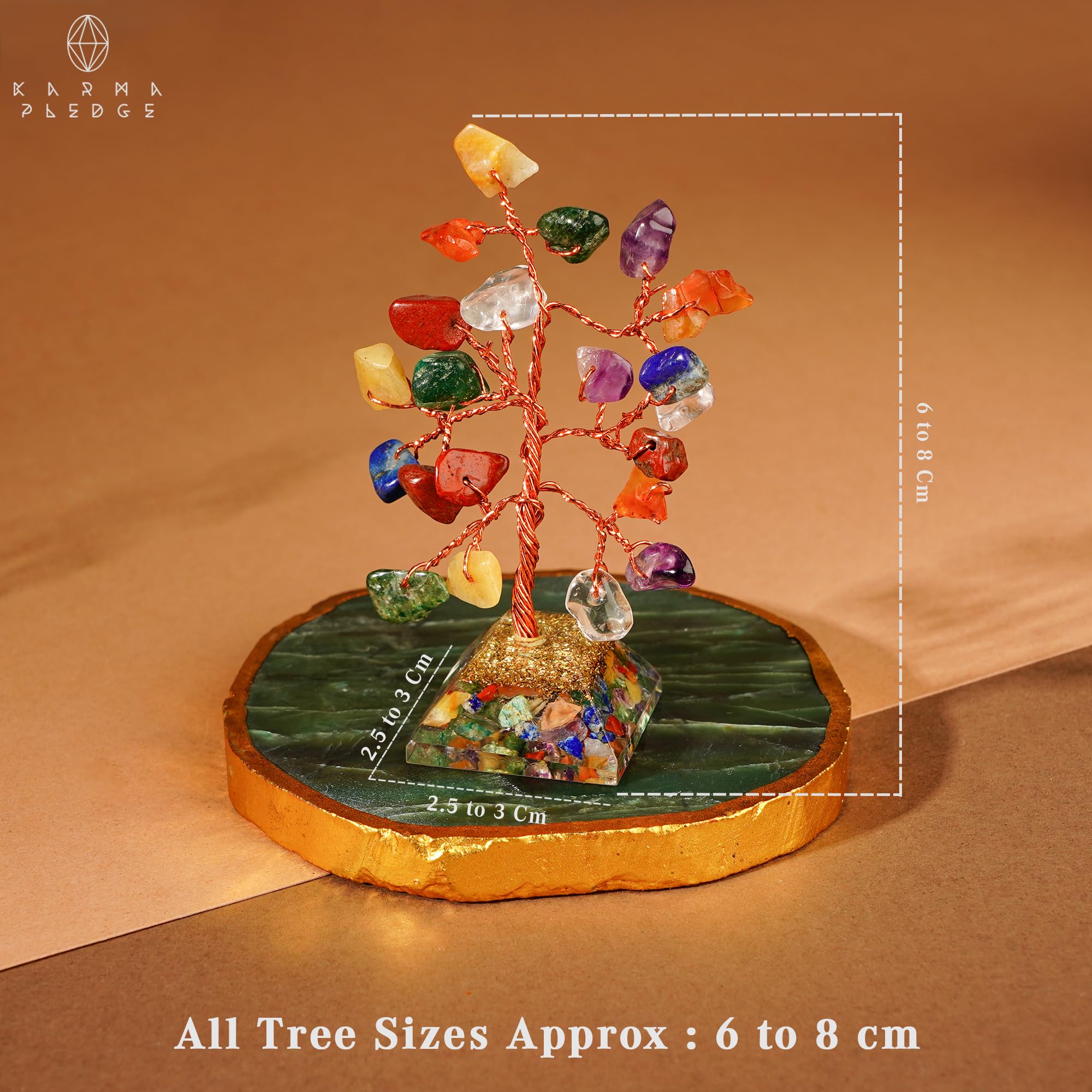 Crystal Tree Tree of Life 7 Chakra Healing Crystals & Stones for Positive Energy, Good Luck Gifts KARMAPLEDGE buy supplements canada