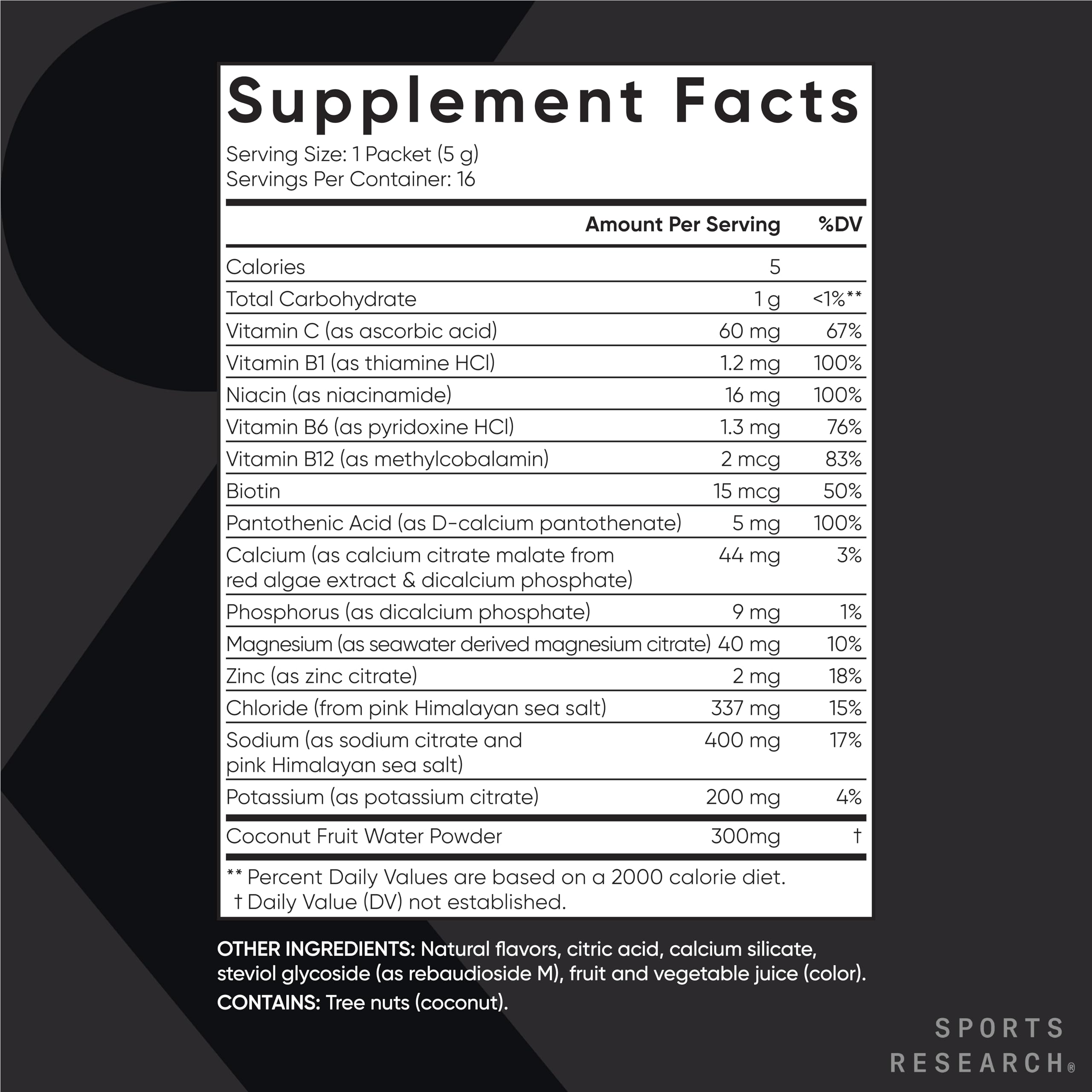 Sports Research Hydrate Electrolytes Powder Packets - Sugar-Free & Naturally Flavored Sports Research buy supplements canada