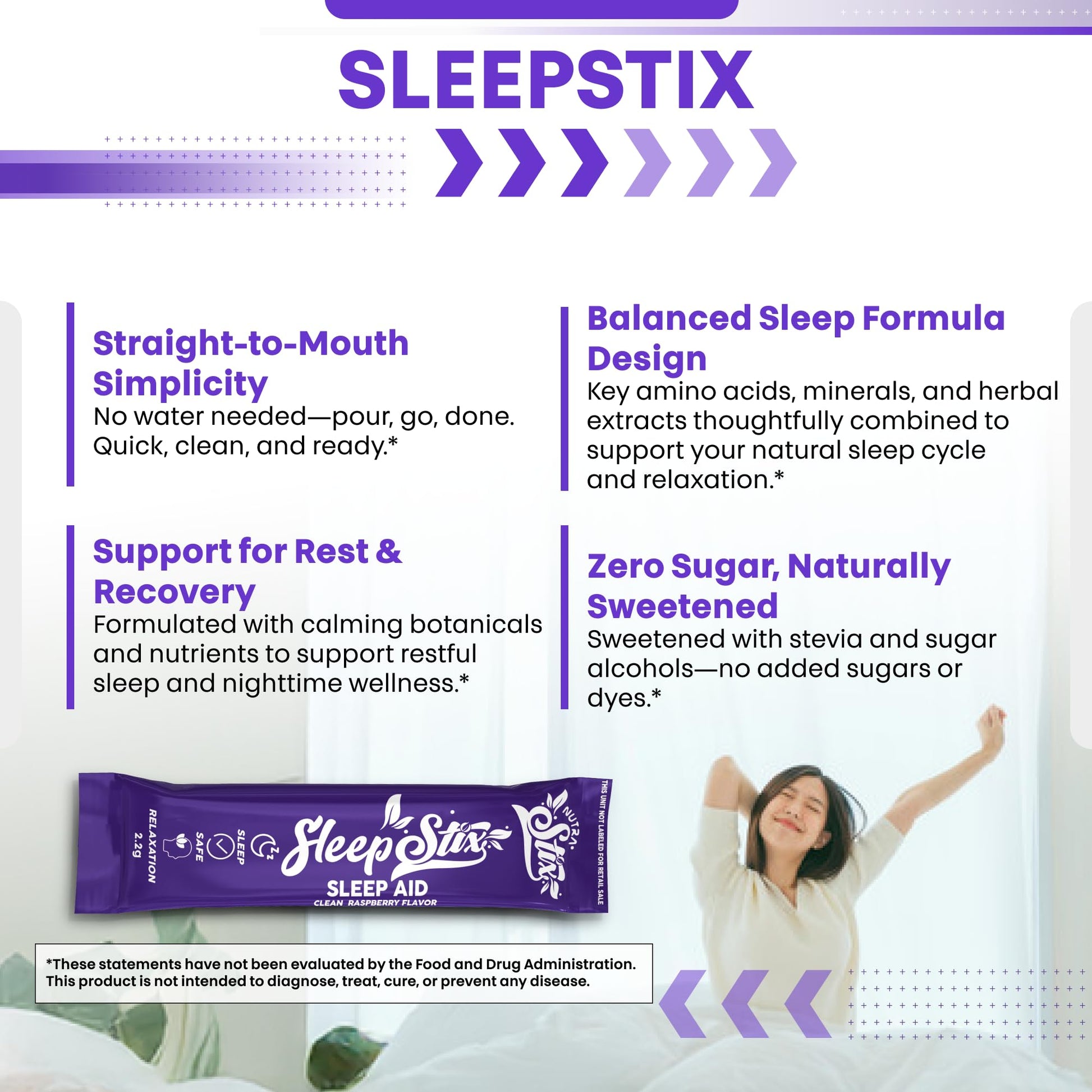 Sleep Aid Melatonin Powder Tryptophan Glycine Valerian Root Magnesium For Sleep Lemon Balm L Theanine Magnesium Glycinate Zinc Sleep Aid Myo Inositol GABACalm B6 5 HTP Stress Relief 20 Stix Clean Nutraceuticals buy supplements canada