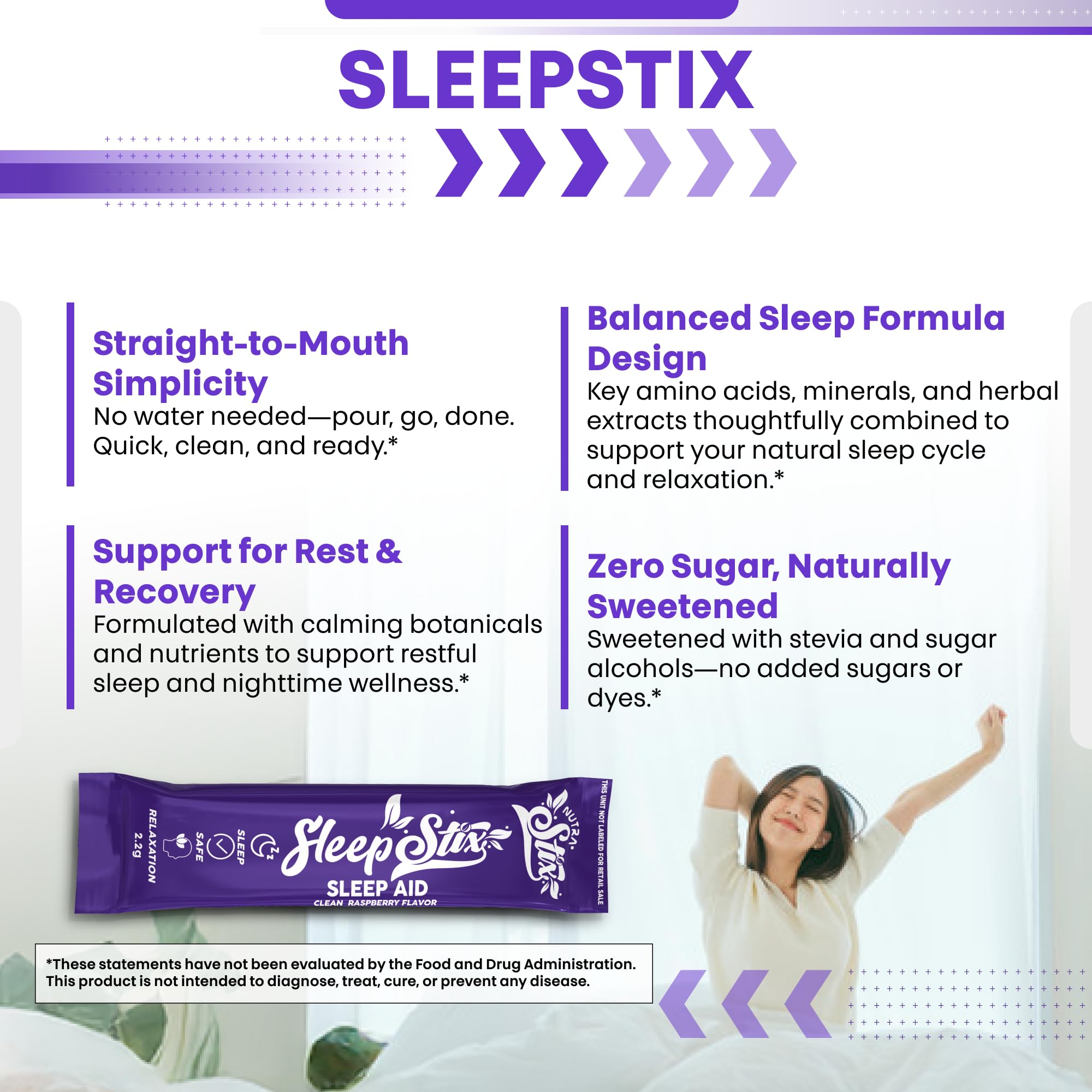 Sleep Aid Melatonin Powder Tryptophan Glycine Valerian Root Magnesium For Sleep Lemon Balm L Theanine Magnesium Glycinate Zinc Sleep Aid Myo Inositol GABACalm B6 5 HTP Stress Relief 20 Stix Clean Nutraceuticals buy supplements canada