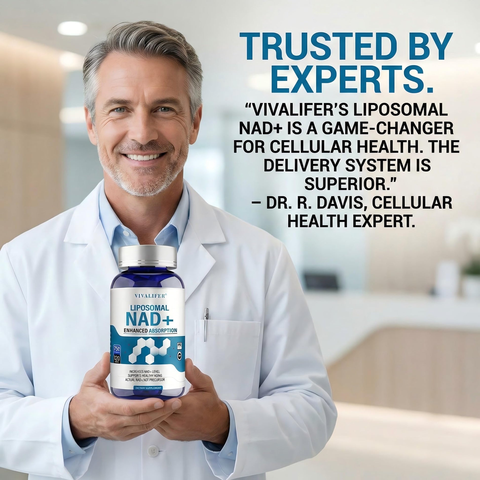 Liposomal NAD+ Supplement 750mg - 120 Capsules NMN Alternative Superior Absorption & Bioavailability -True Nicotinamide Adenine Dinucleotide for Cellular Energy, DNA Repair Support & Healthy Aging DQQI buy supplements canada