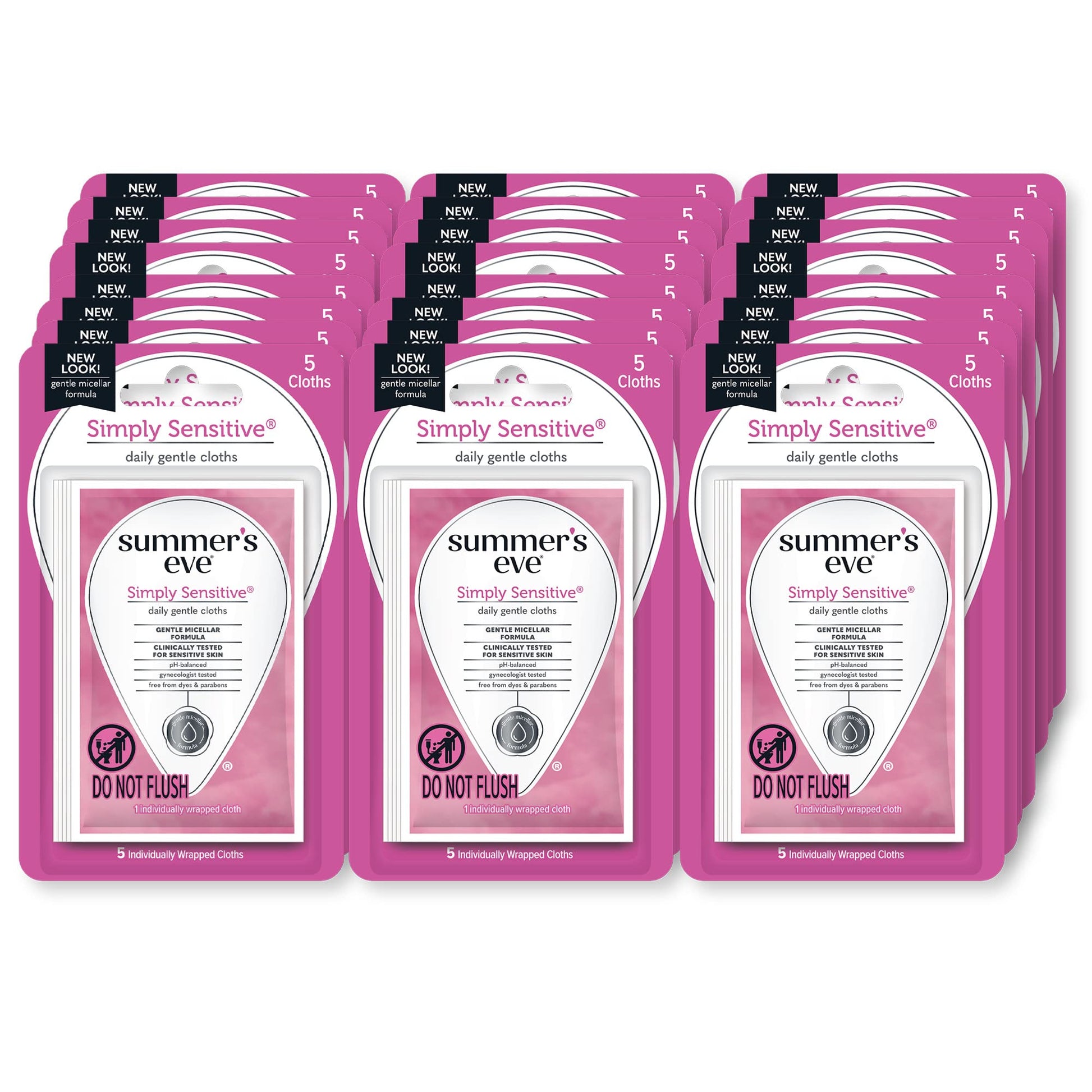 Summer's Eve Feminine Wipes, Simply Sensitive, 5 Count Trial & Travel Size, 24 Pack Summer's Eve buy supplements canada