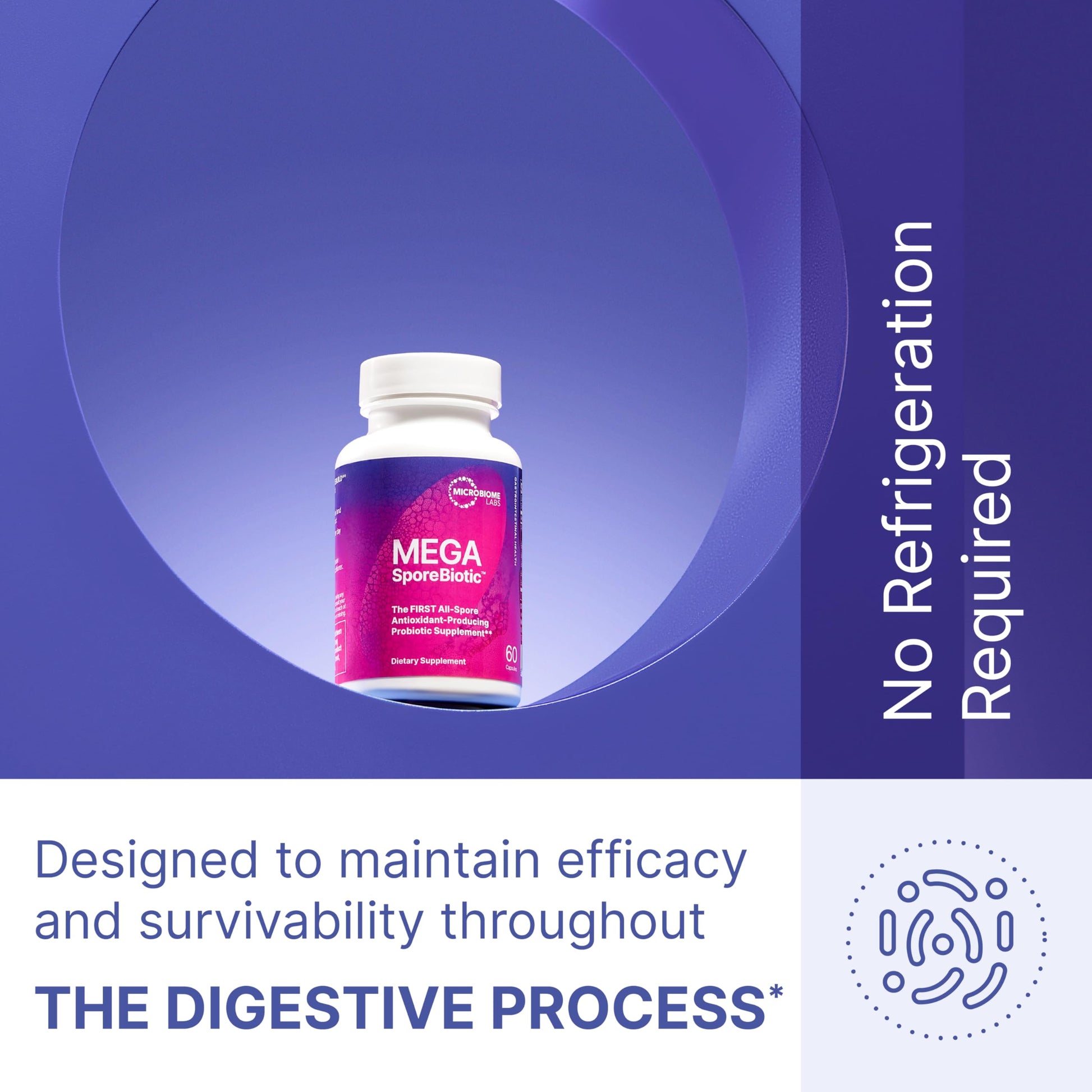 Microbiome Labs MegaSporeBiotic Probiotics for Women & Men - Spore-Based Probiotic for Gut Health & Digestive Support - Shelf-Stable, Travel-Friendly, Mens & Womens Probiotics (60 Capsules) Microbiome Labs buy supplements canada