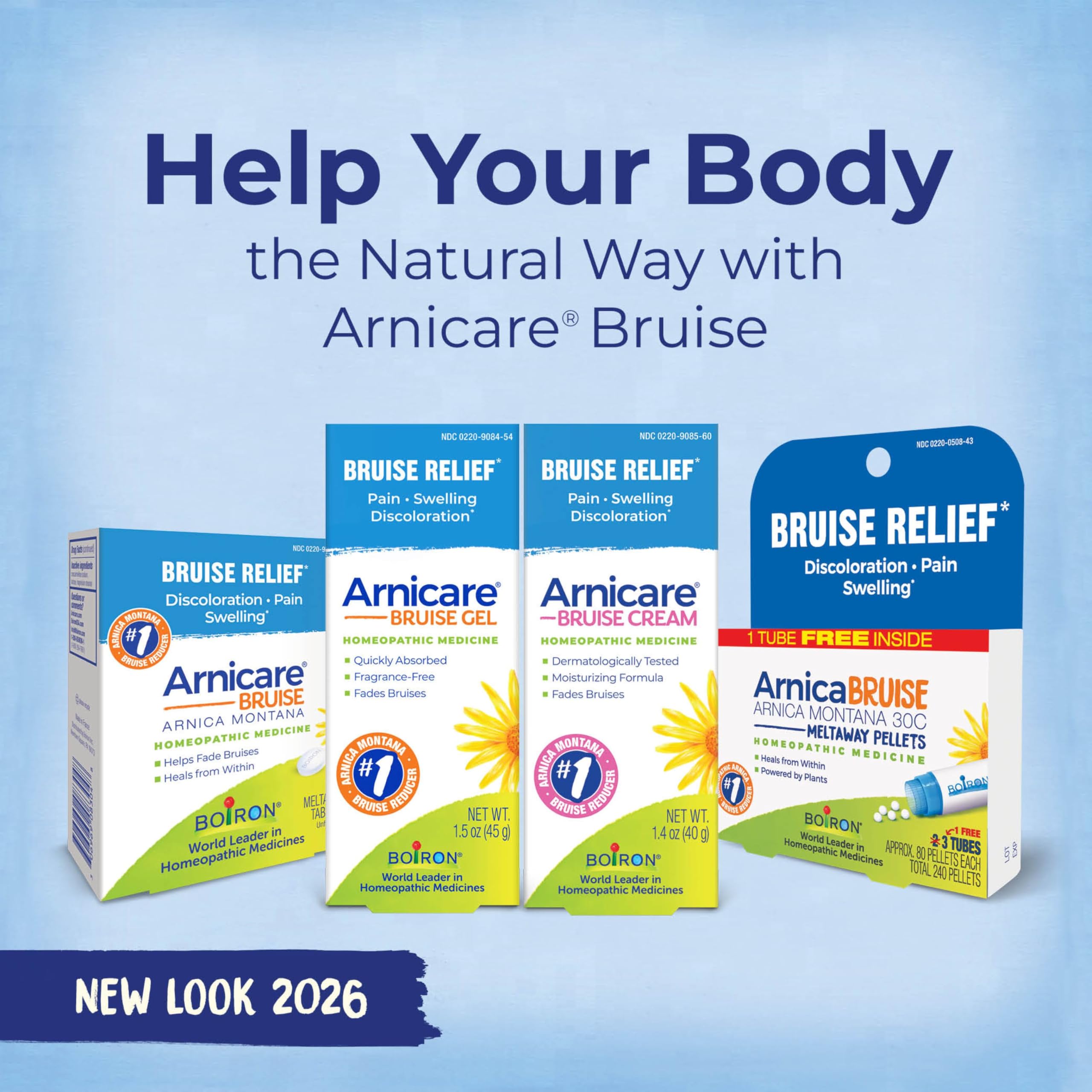 Boiron Arnicare Bruise Gel for Pain, Inflammation or Swelling, Soreness, and Discoloration - Non-greasy and Fragrance-Free - 4.2 oz Boiron buy supplements canada