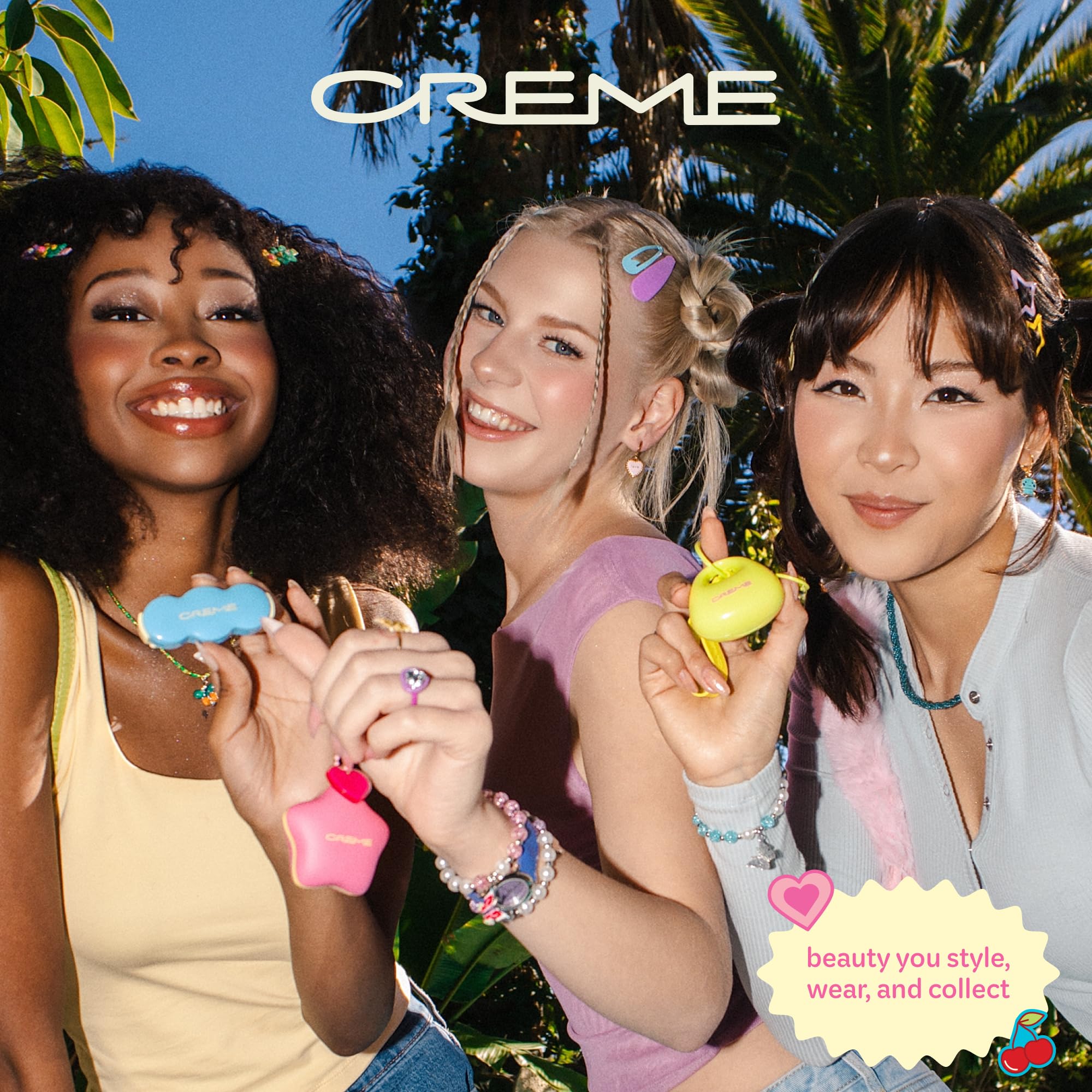 The Crème Shop Kiss & Blush Tinted Lip Balm & Blush, Korean Makeup for Lips & Cheeks, Cute Charm Key Chain, Hydrating, Long Lasting Tint, Aloe, Squalane (Cherry Squeeze) The Crème Shop buy supplements canada