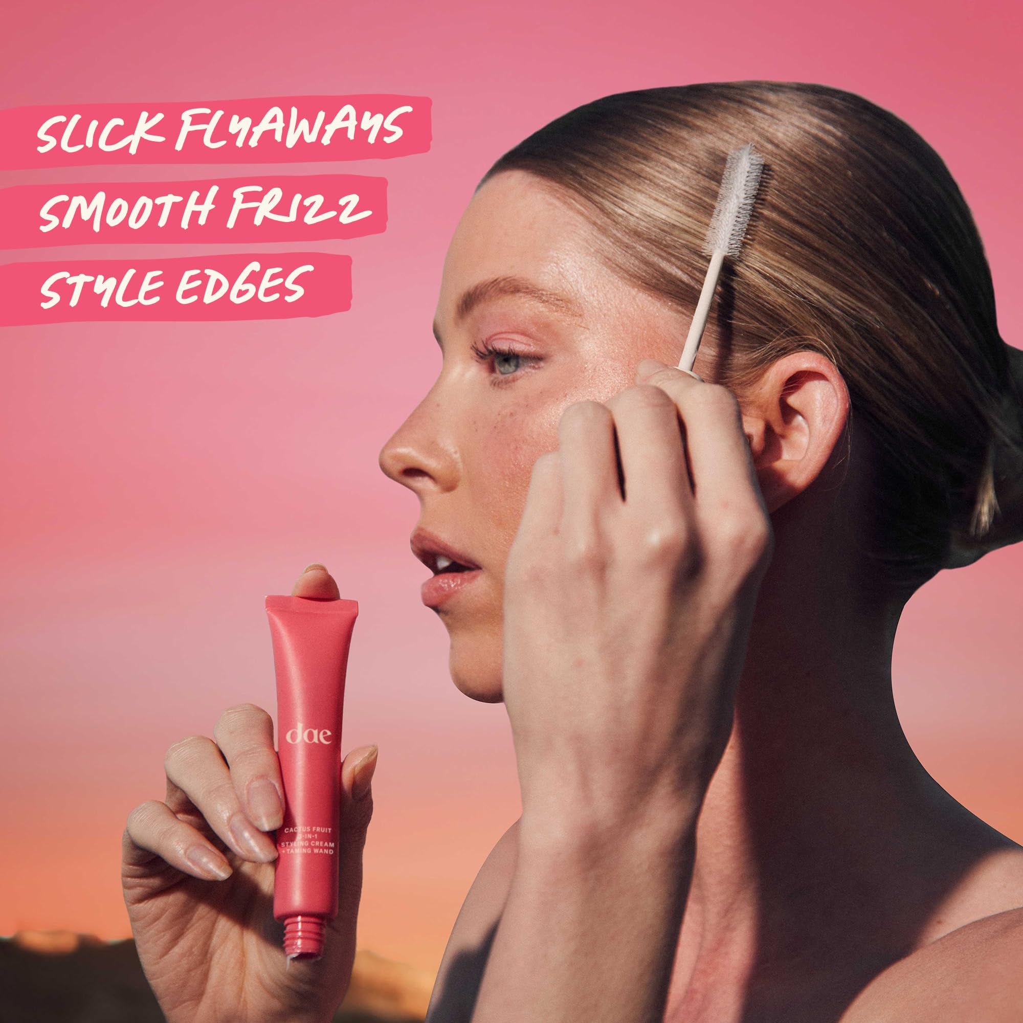 DAE Cactus Fruit 3-In-1 Styling Cream & Taming Wand - Tame Flyaways, Smooth Frizz, Style Edges (0.6 oz.) DAE buy supplements canada