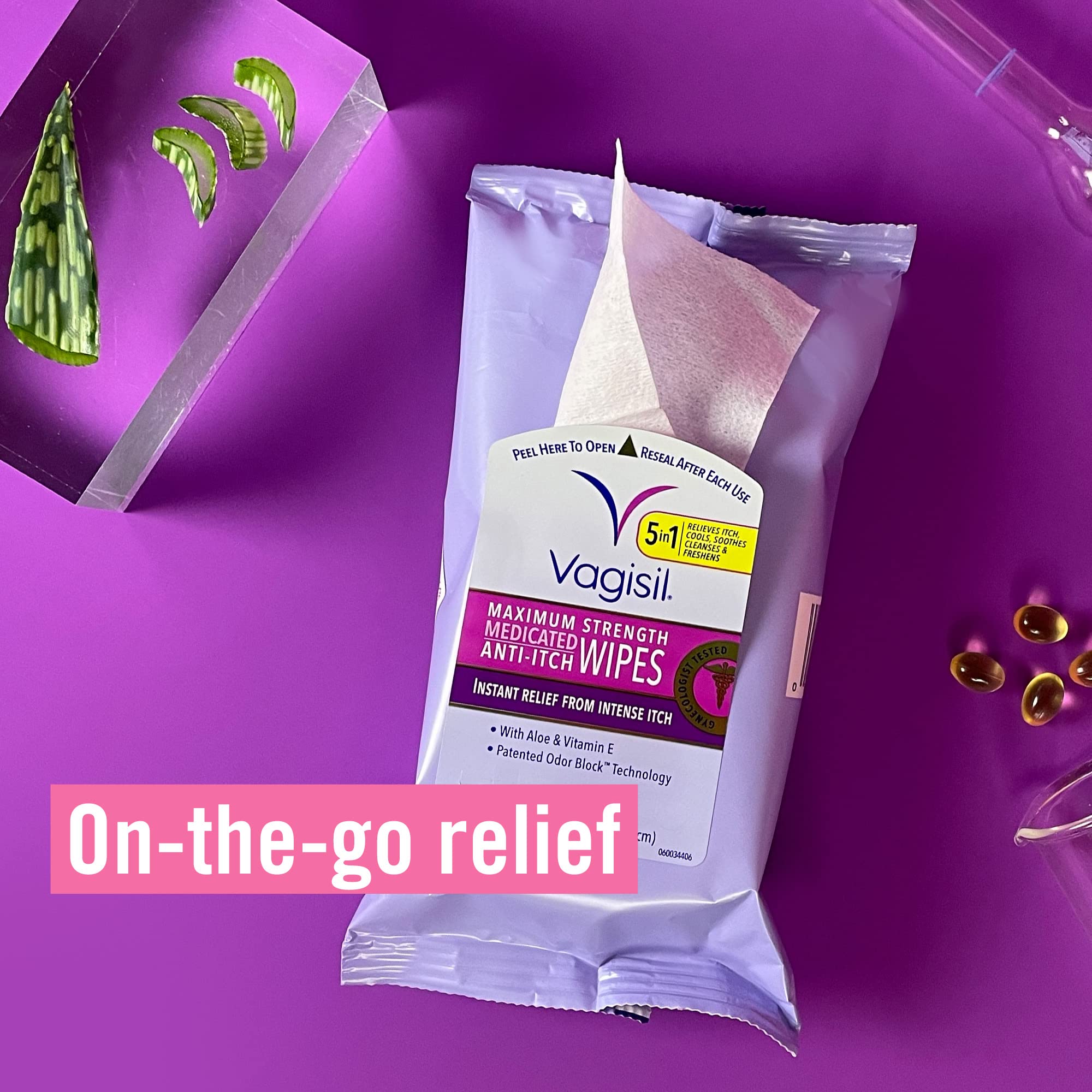 Vagisil Wipes, Anti-Itch Medicated Feminine Vaginal Wipes, Maximum Strength, Instant Relief, 20 Wipes Vagisil buy supplements canada