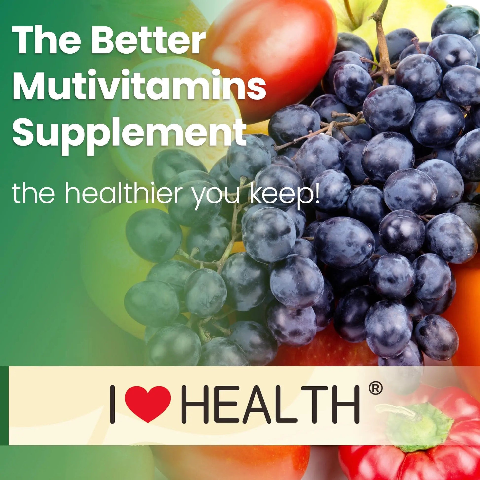 I LOVE HEALTH® 15-in-1 Multivitamin Gummies for Adults & Kids - Enhanced Formula with Vitamin A, C, D3, E, B12, Zinc, Magnesium & More I LOVE HEALTH buy supplements canada