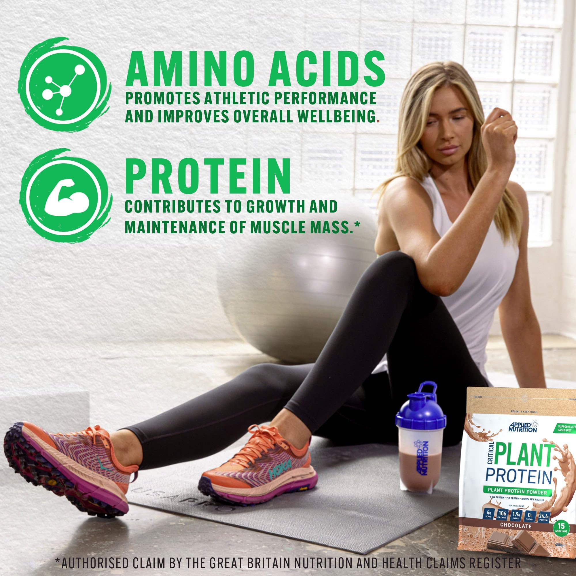 Applied Nutrition Plant Protein Powder – Critical Plant Vegan Protein Shake with SOYA, Pea, Brown Rice Proteins Applied Nutrition buy supplements canada