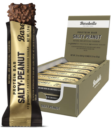 Barebells Salty Peanut Protein Bars, 12 Count - 20g Protein, 1g Sugar Snack Bars BAREBELLS buy supplements canada