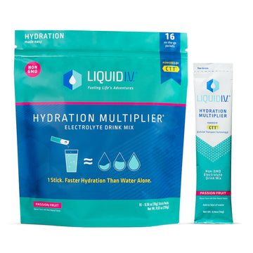 Liquid I.V. Hydration Multiplier - Passion Fruit - Hydration Powder Packets | Electrolyte Liquid I.V. buy supplements canada