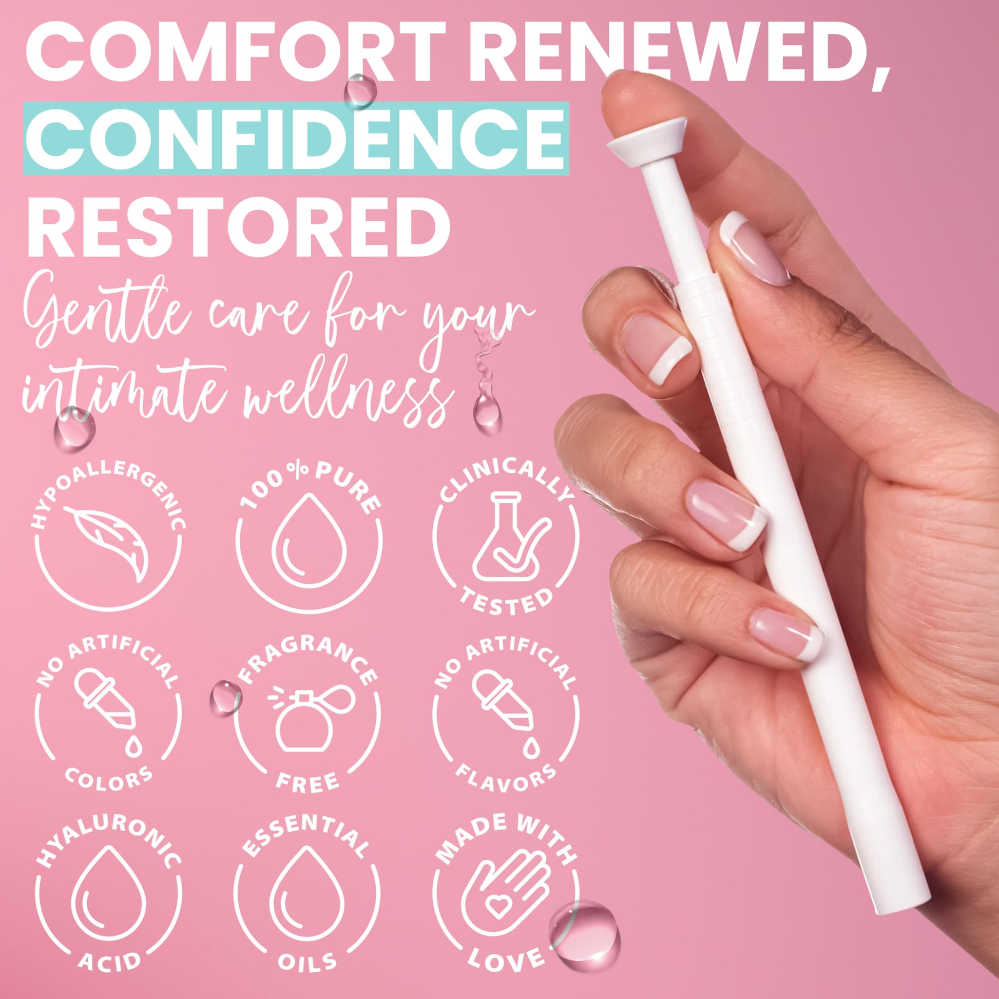 Hydro GYN Vaginal Moisturizer | Long Lasting for Vaginal Dryness & Irritation | Hyaluronic Acid & Vitamin E | Feminine Care Hormone Free | Pre and Post Menopausal | 12 Vaginal Suppositories Terramed Just Think Comfort buy supplements canada