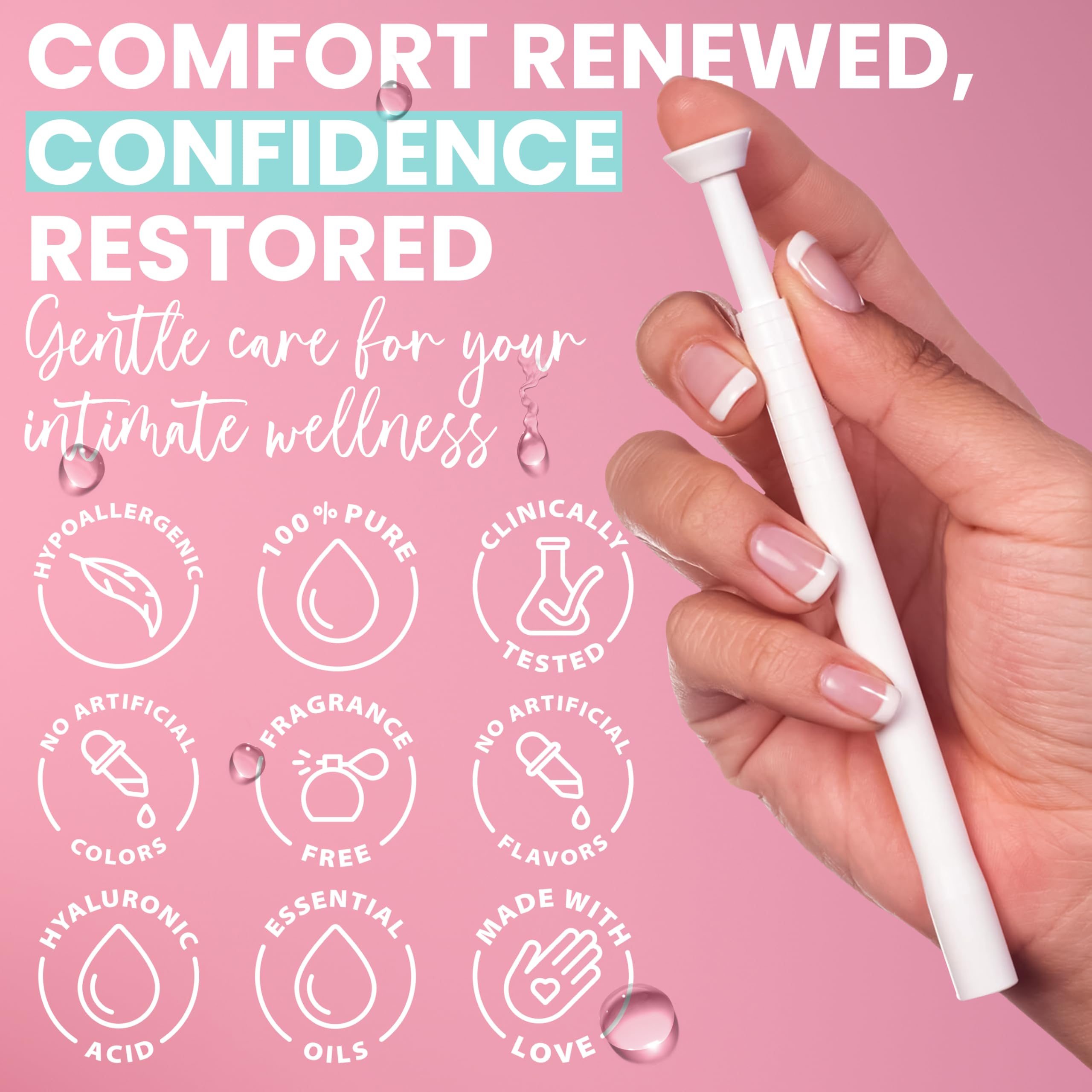 Hydro GYN Vaginal Moisturizer | Long Lasting for Vaginal Dryness & Irritation | Hyaluronic Acid & Vitamin E | Feminine Care Hormone Free | Pre and Post Menopausal | 12 Vaginal Suppositories Terramed Just Think Comfort buy supplements canada