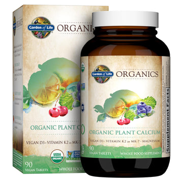 Garden of Life Calcium Supplement with Magnesium & Organic Vitamin D3 K2, Made from Whole Foods, Gluten-Free, 90 Count Garden of Life buy supplements canada