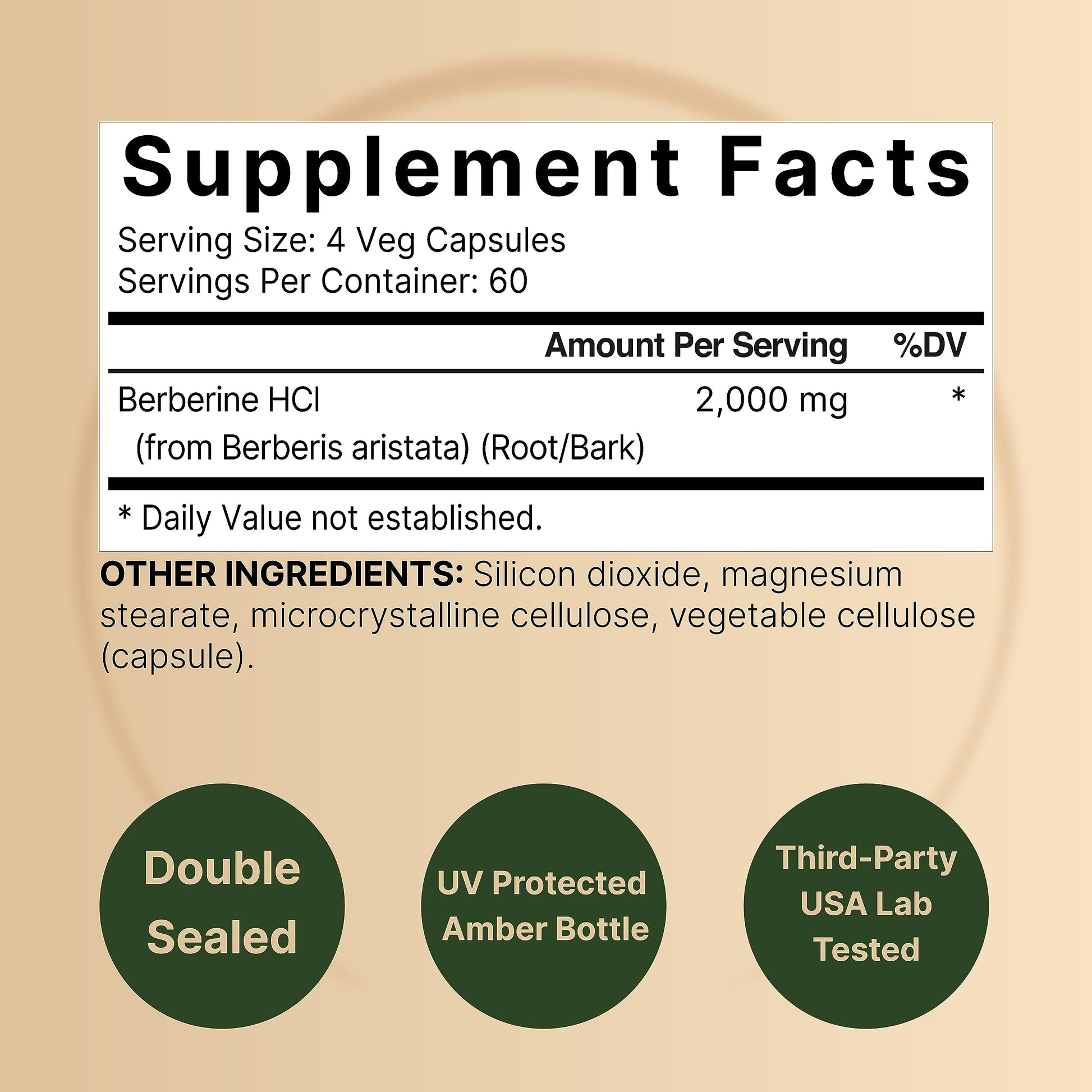 Berberine Supplement 500mg Per Capsule (2,000mg Per Serving) | 240 Veggie Capsules, 97% Pure Berberine HCL – Plant Based, Vegan, Non-GMO NatureBell buy supplements canada