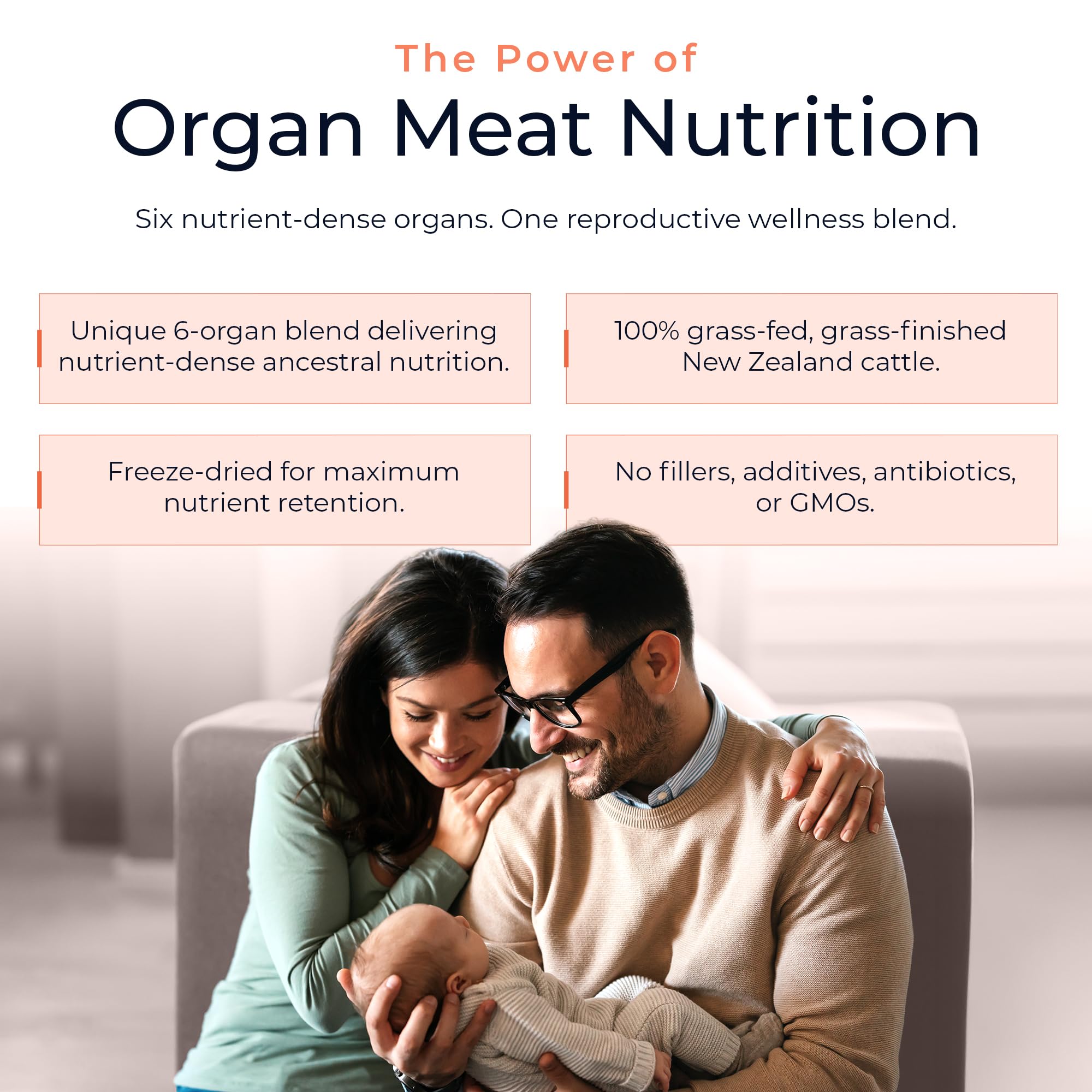 Molecular Fertility Beef Organ Complex - Pasture-Raised, Grass Fed Beef Liver, Brain, Heart, Spleen, Pancreas Blend, Healthy Hormone Balance and Fertility Supplement for Women and Men, 180 Capsules Molecular Fertility buy supplements canada