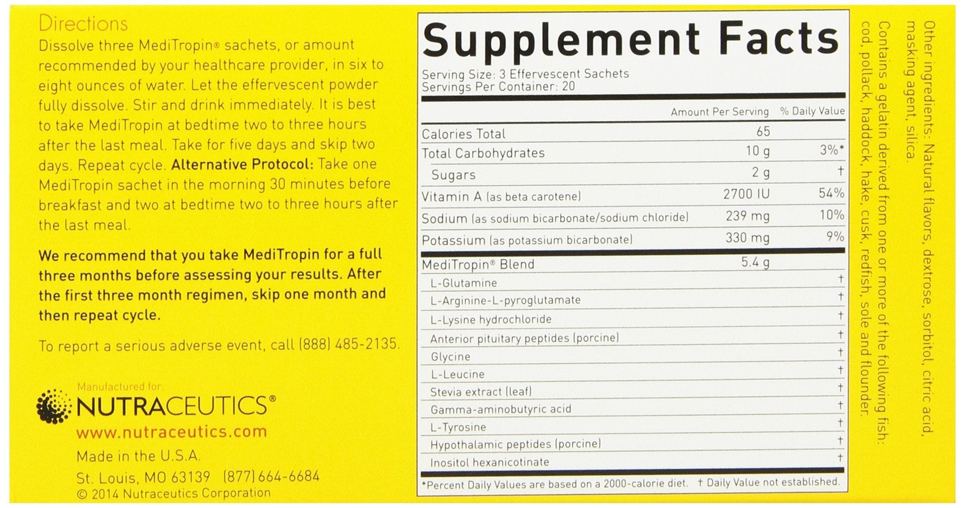 Nutraceutics Meditropin – Anti-Aging Amino Acid Supplement for Adults – Supports Natural Growth Hormone Production, Vitality & Recovery – 60 Sachets Nutraceutics buy supplements canada
